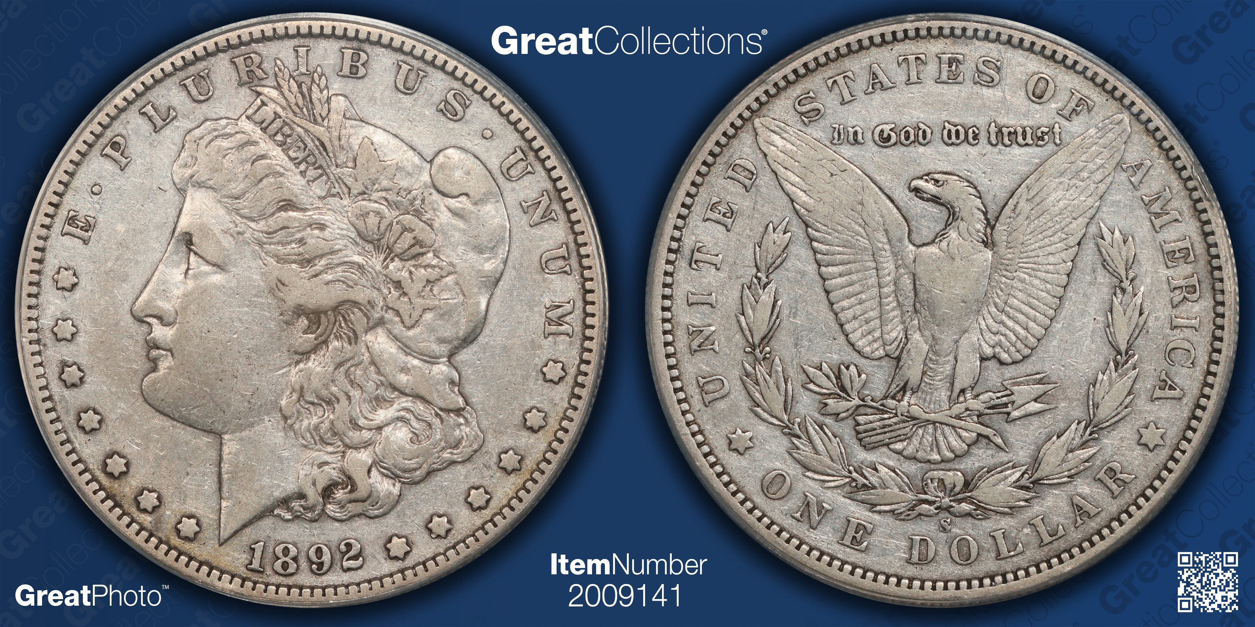 1892-S Morgan Silver Dollar VAM-4 ANACS VF-35 (Item 2009141