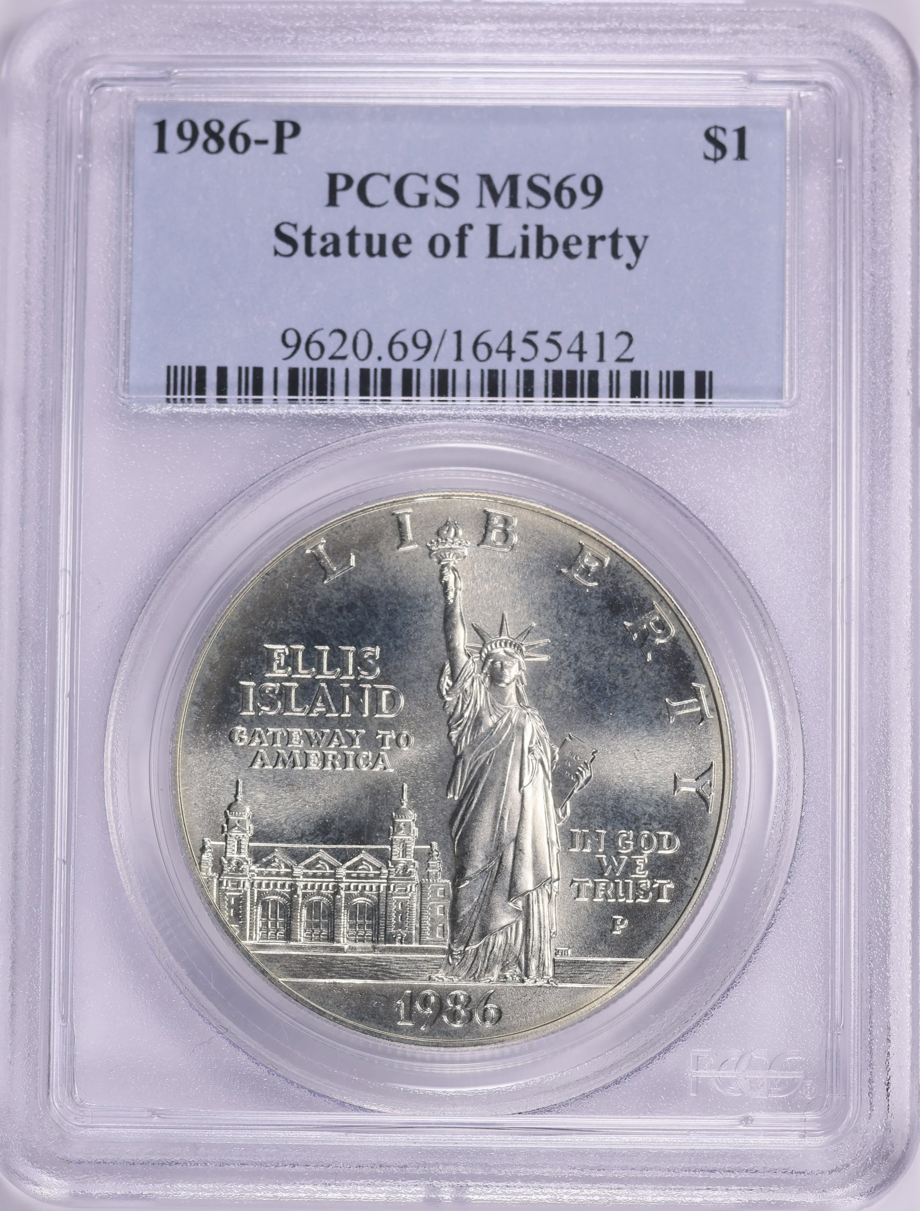 1986-P Statue of Liberty Centennial Silver Dollar PCGS MS-69 (Item