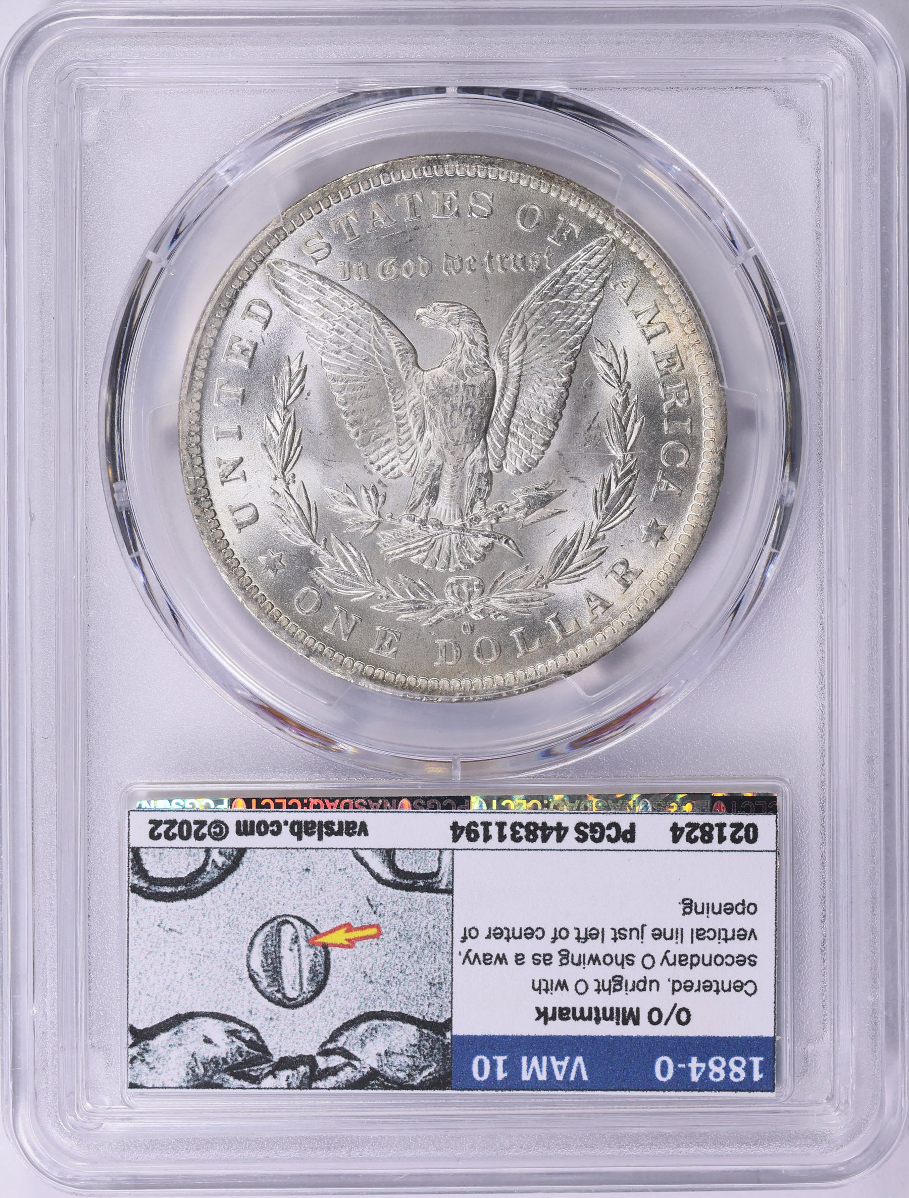 1884-O Morgan Silver Dollar PCGS MS-63 (VSS VAM-10) (Item 2009253