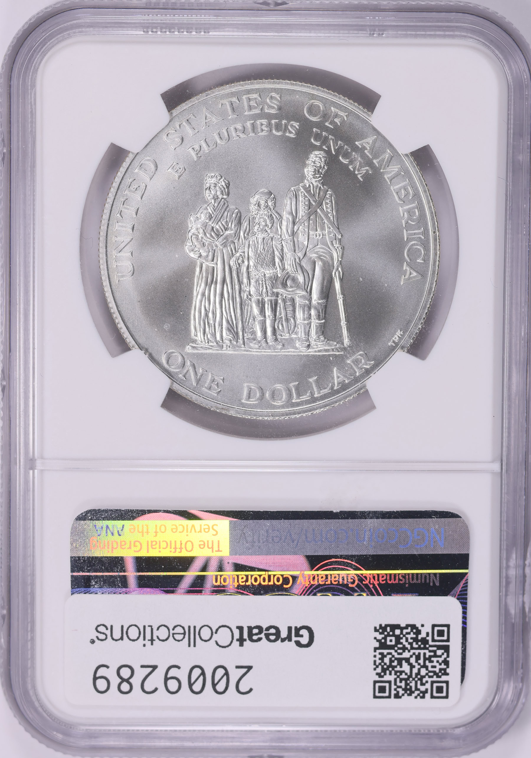 1998-S Black Revolutionary War Patriots Silver Dollar Crispus