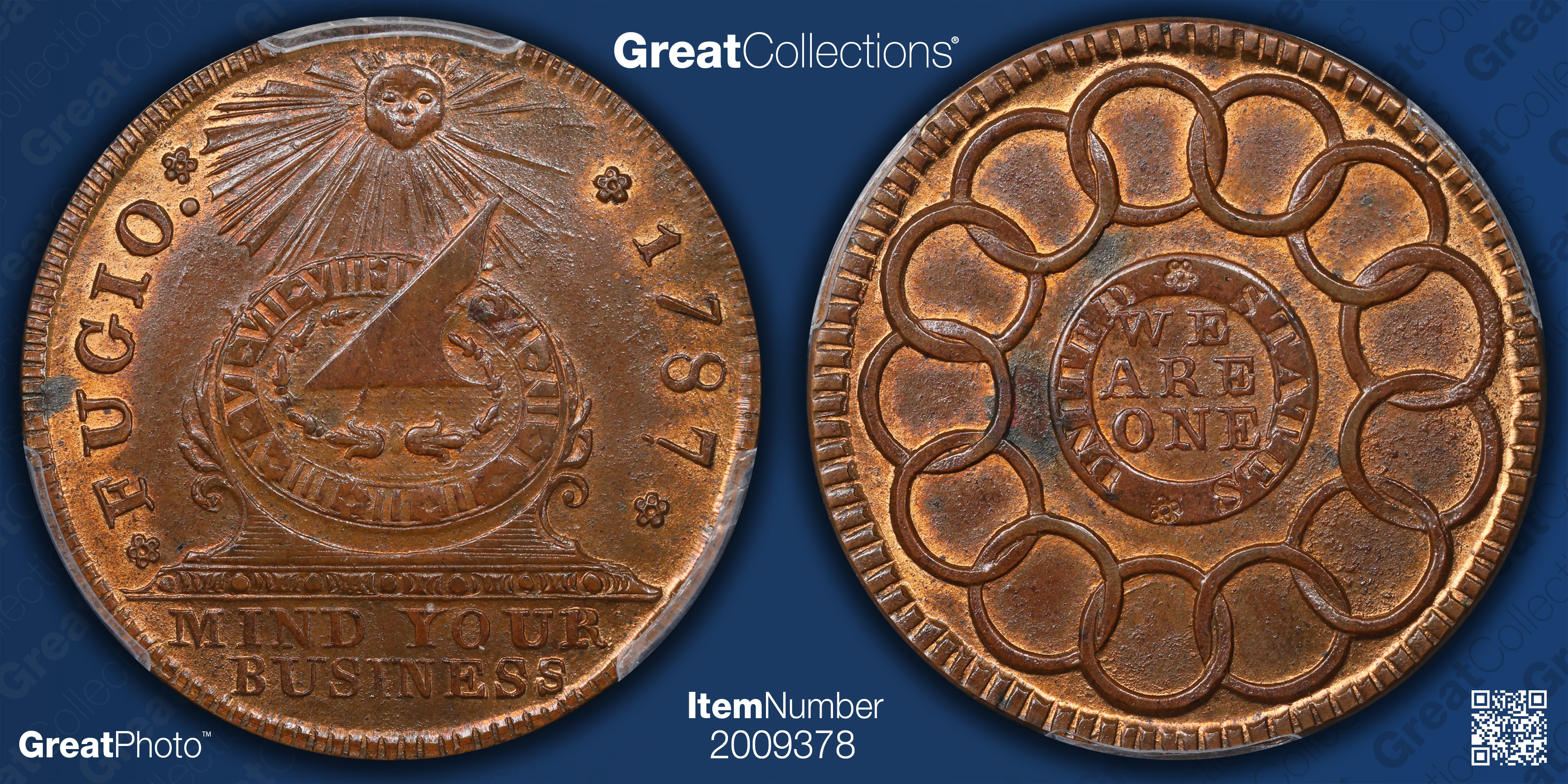 1787 Fugio Cent 