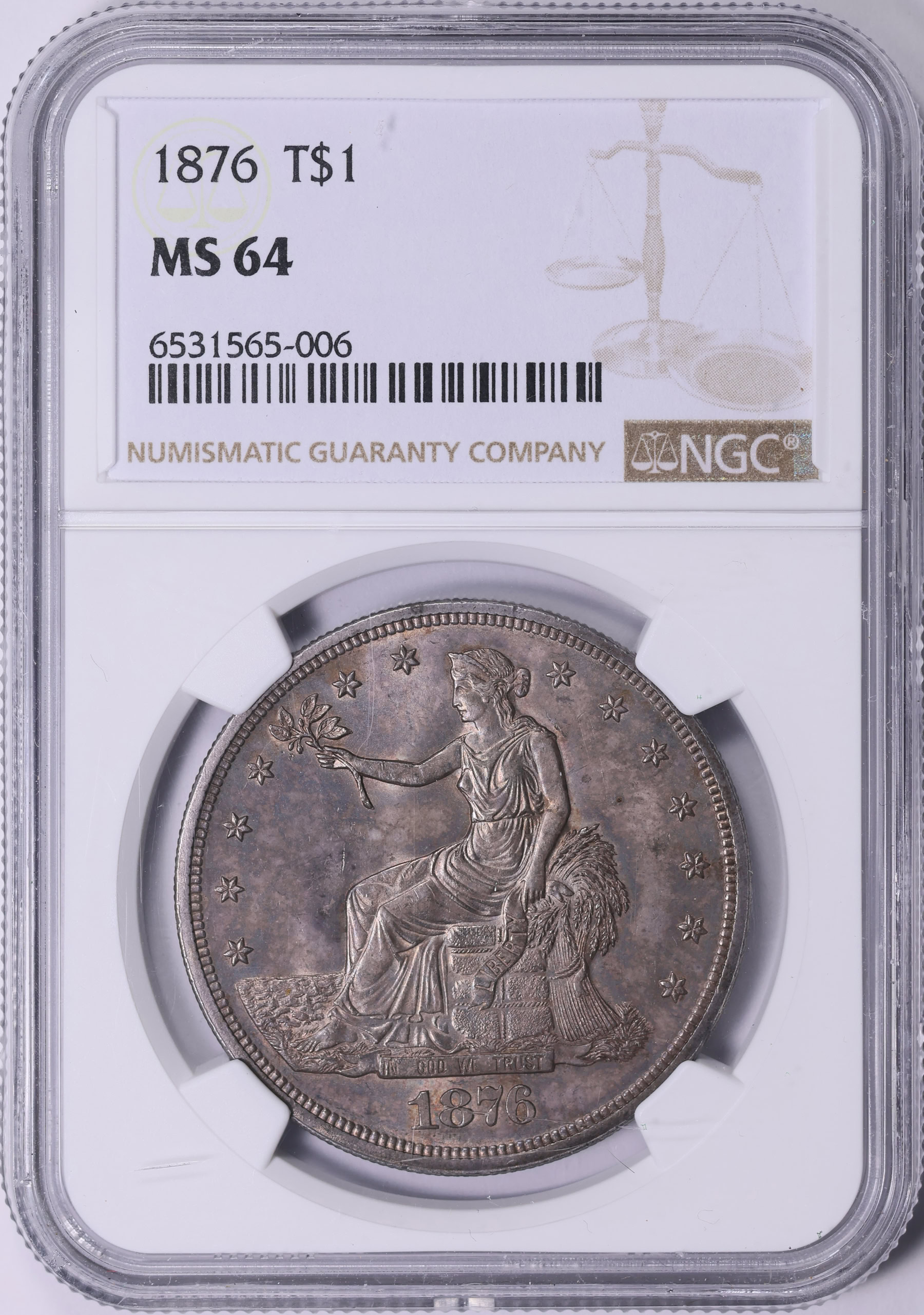1876 Trade Silver Dollar NGC MS-64 (Item 2009652