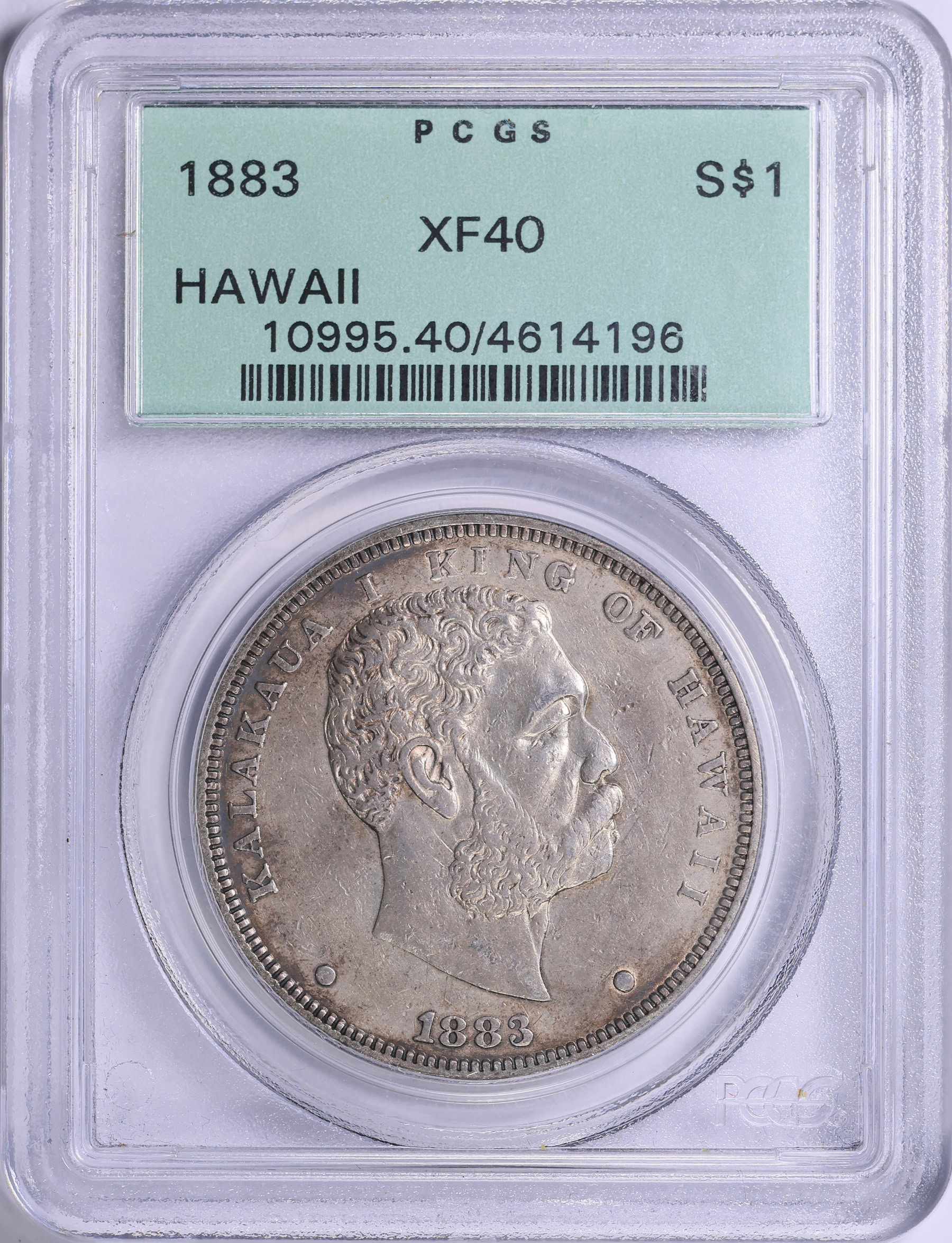 1883 Hawaii Silver Dollar PCGS XF-40 OGH (Item 2009657