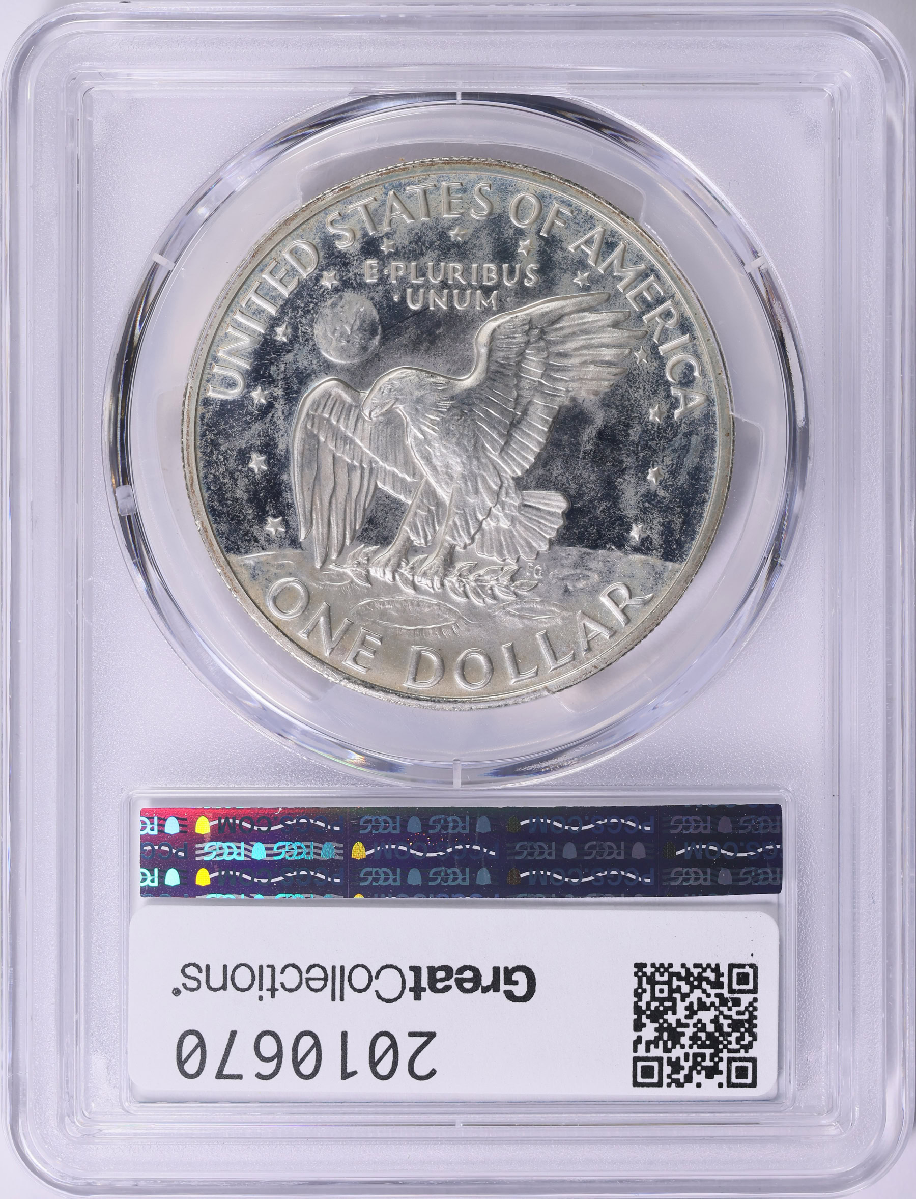 1971-S Eisenhower Dollar Silver Peg Leg PCGS Proof-65 DCAM | PCGS