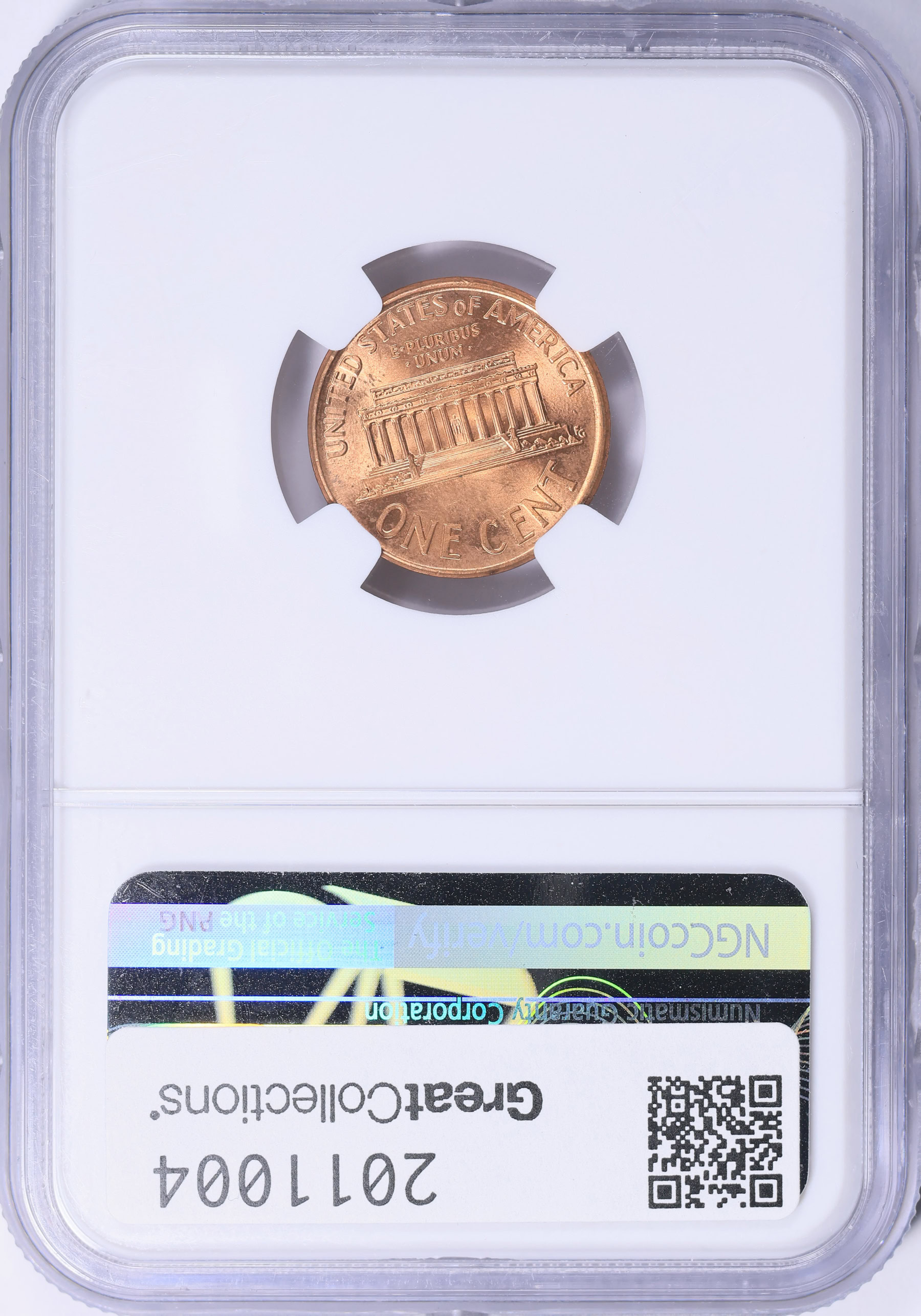 Mint Error Lincoln Cent Broadstruck NGC Brilliant Uncirculated
