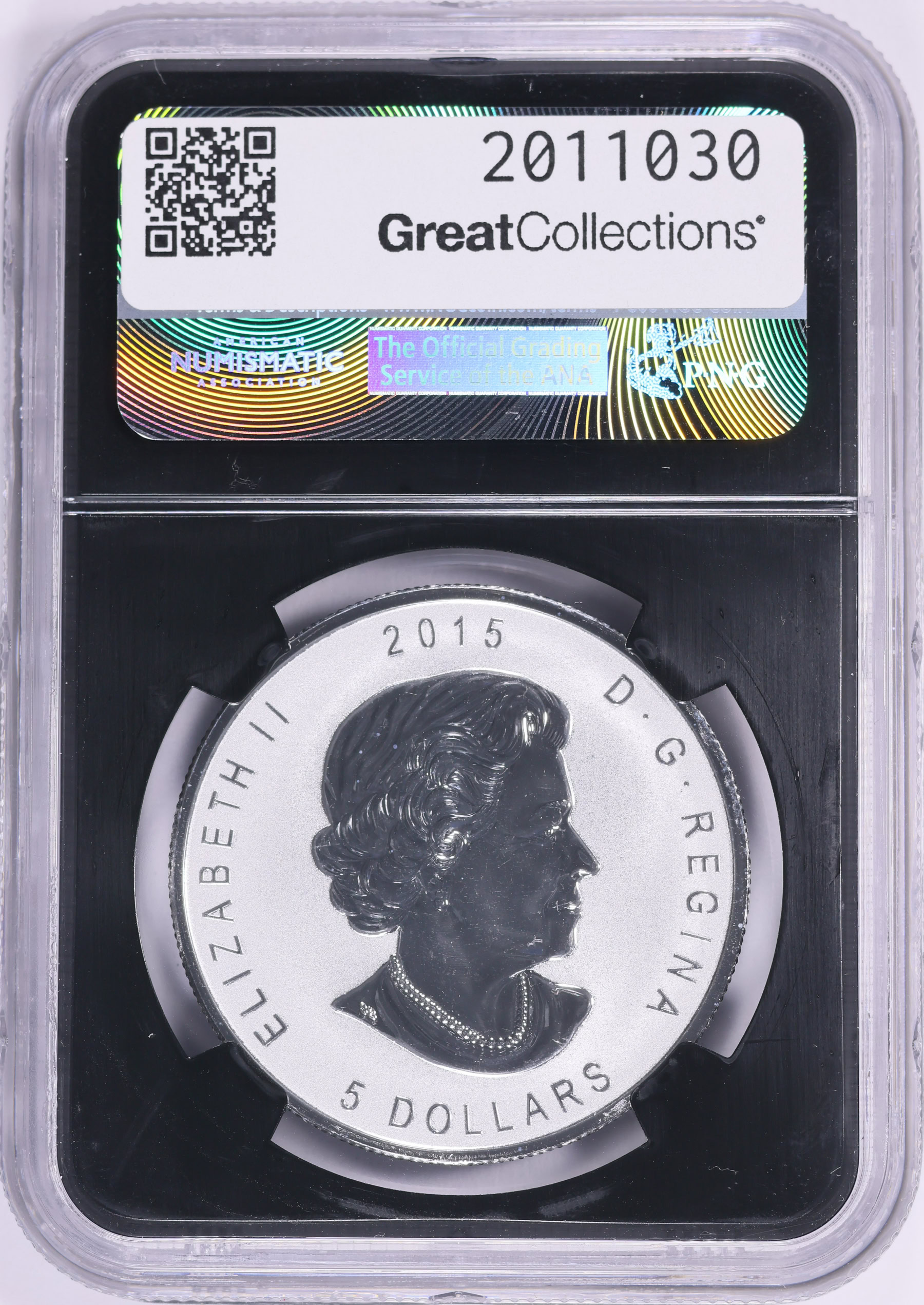Canada 2015 Silver $5 Maple Leaf Reverse Proof E=MC2 Privy NGC