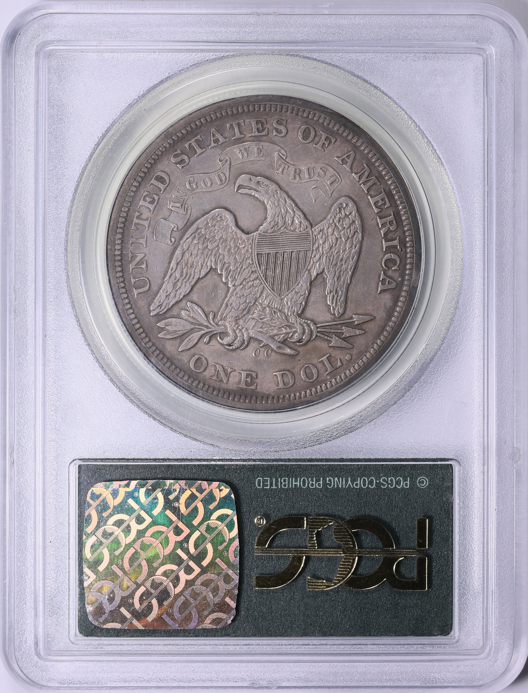 1873-CC Seated Liberty Silver Dollar PCGS XF-40 OGH (Toned) (Item