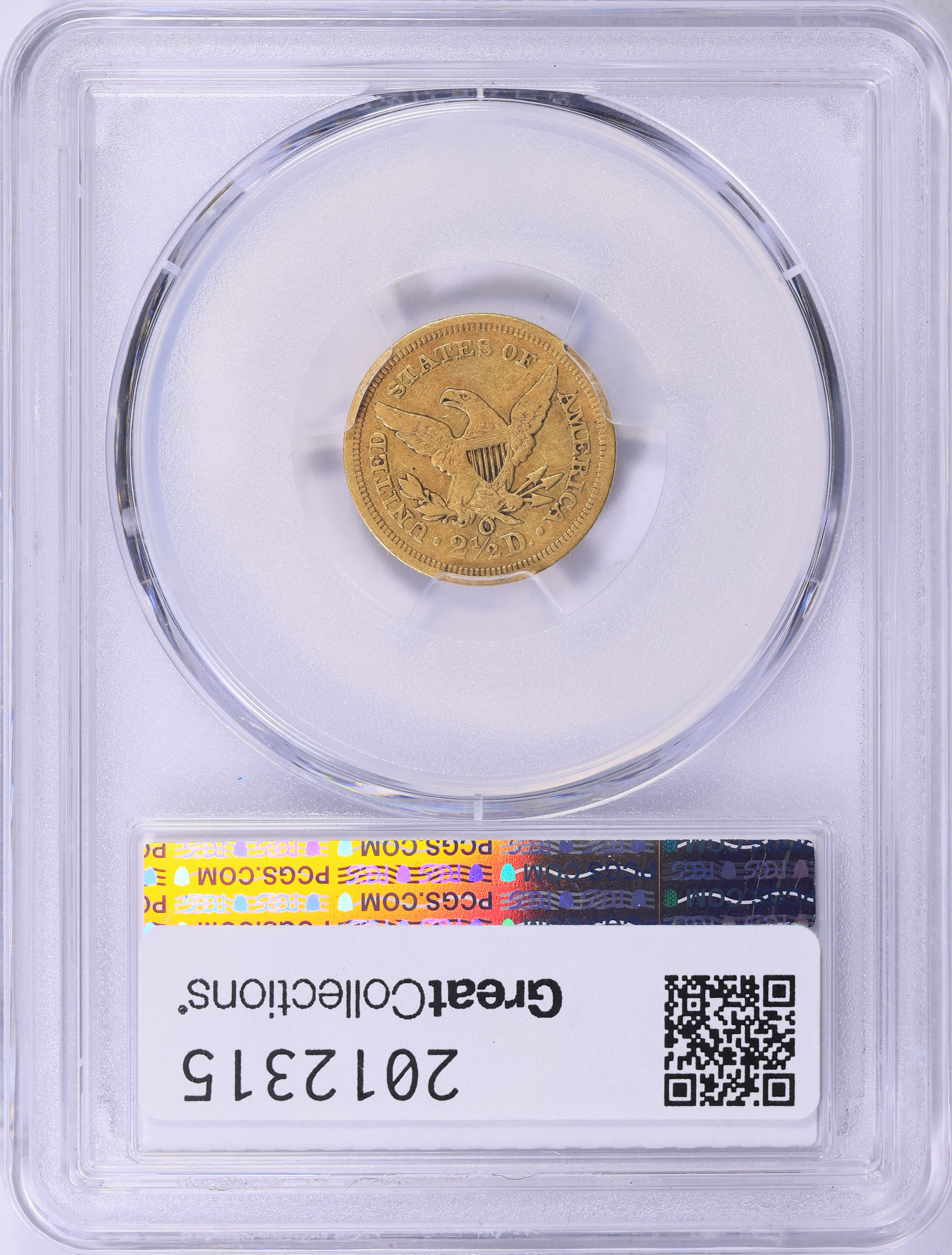 1847-O Liberty Gold Quarter Eagle PCGS VF-35 (Item 2012315