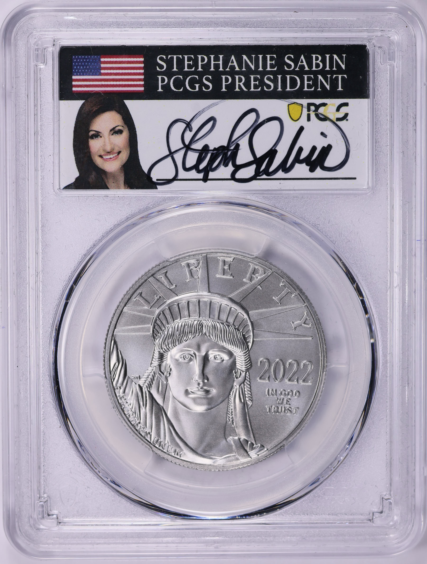 2022 $100 One-Ounce Platinum American Eagle Statue of Liberty