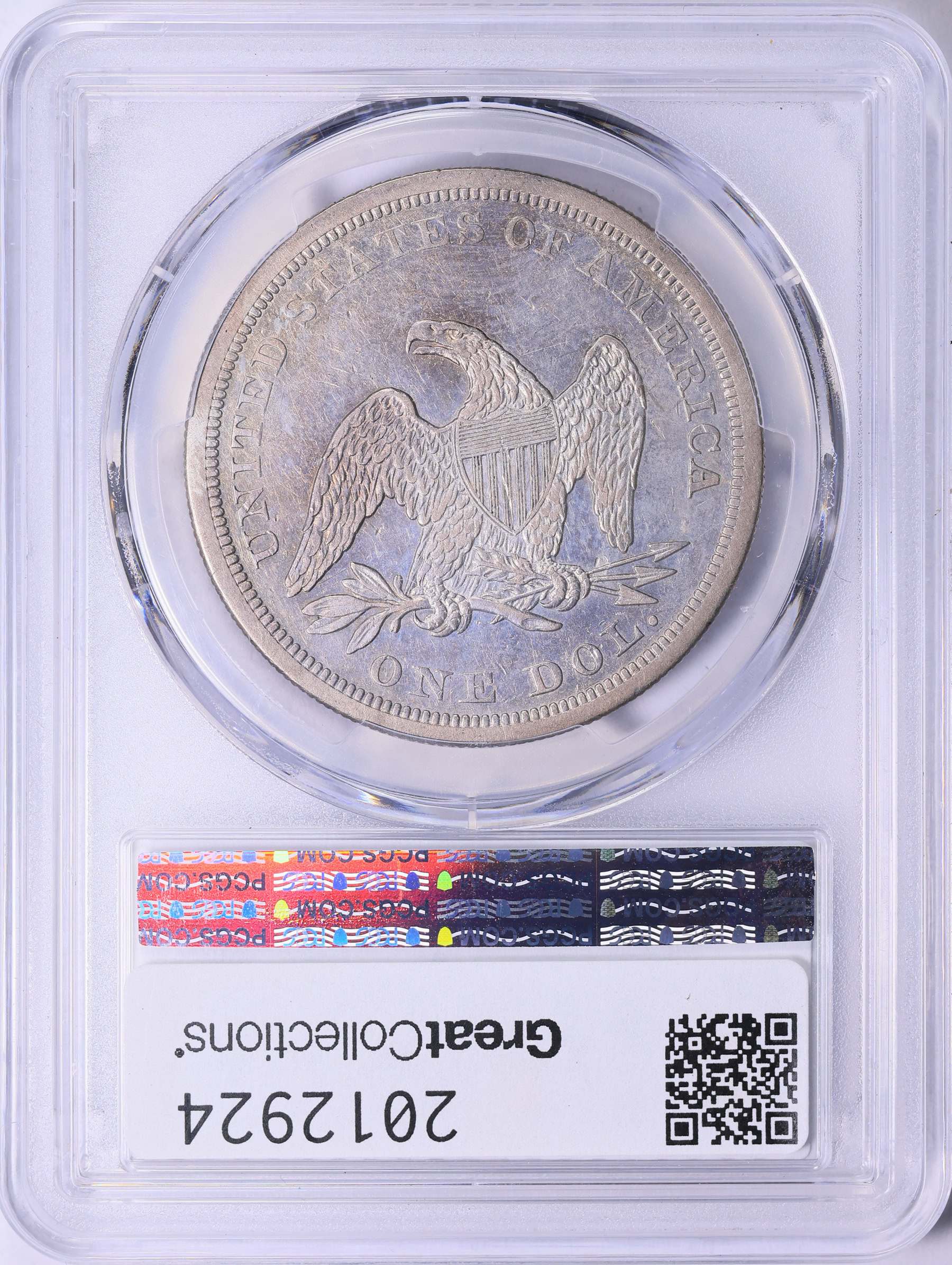 1865 Seated Liberty Silver Dollar PCGS XF-45 (Item 2012924