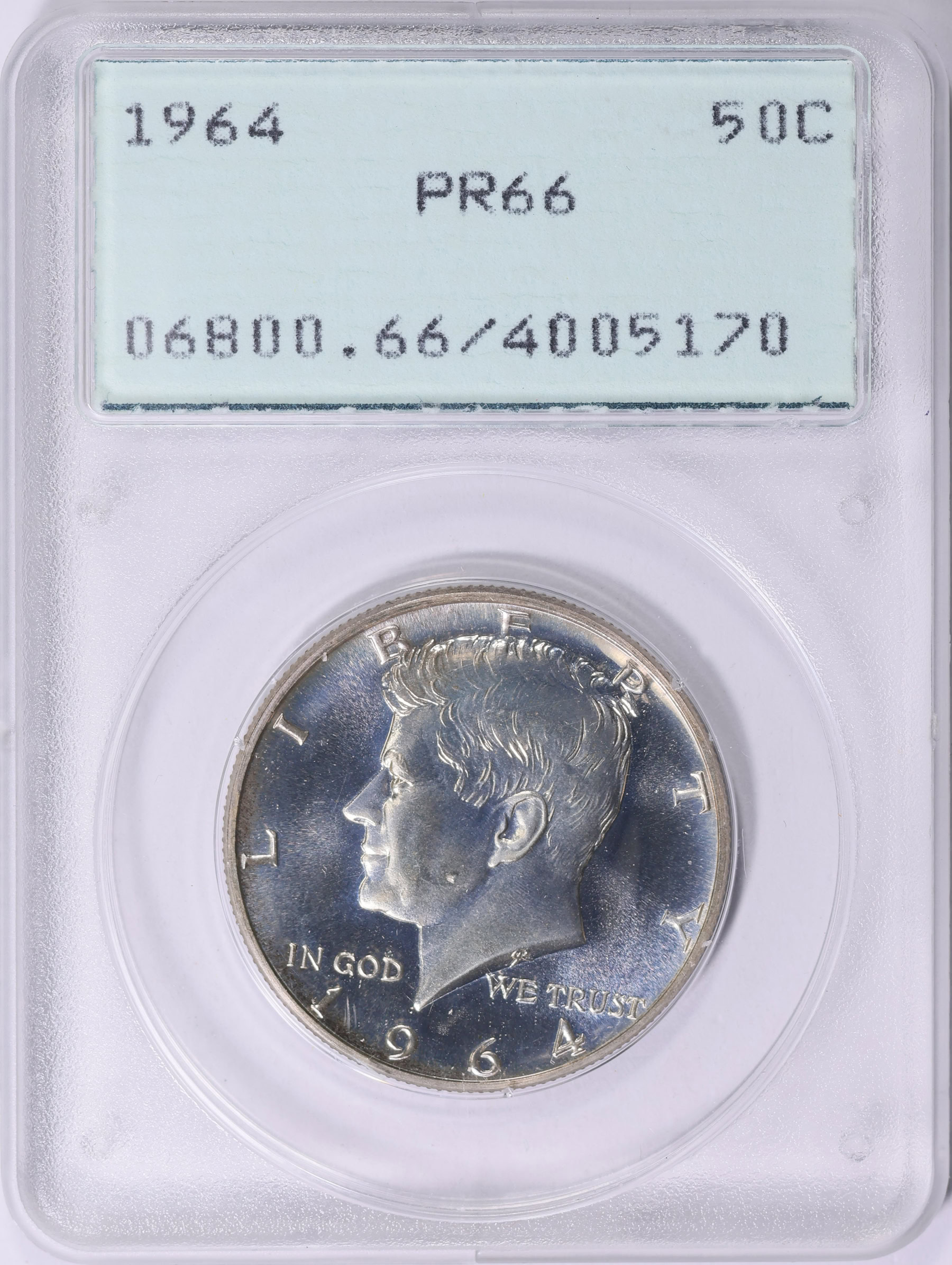 1964 Kennedy Half Dollar PCGS Proof-66 OGH (1st Gen) (Item 2012942