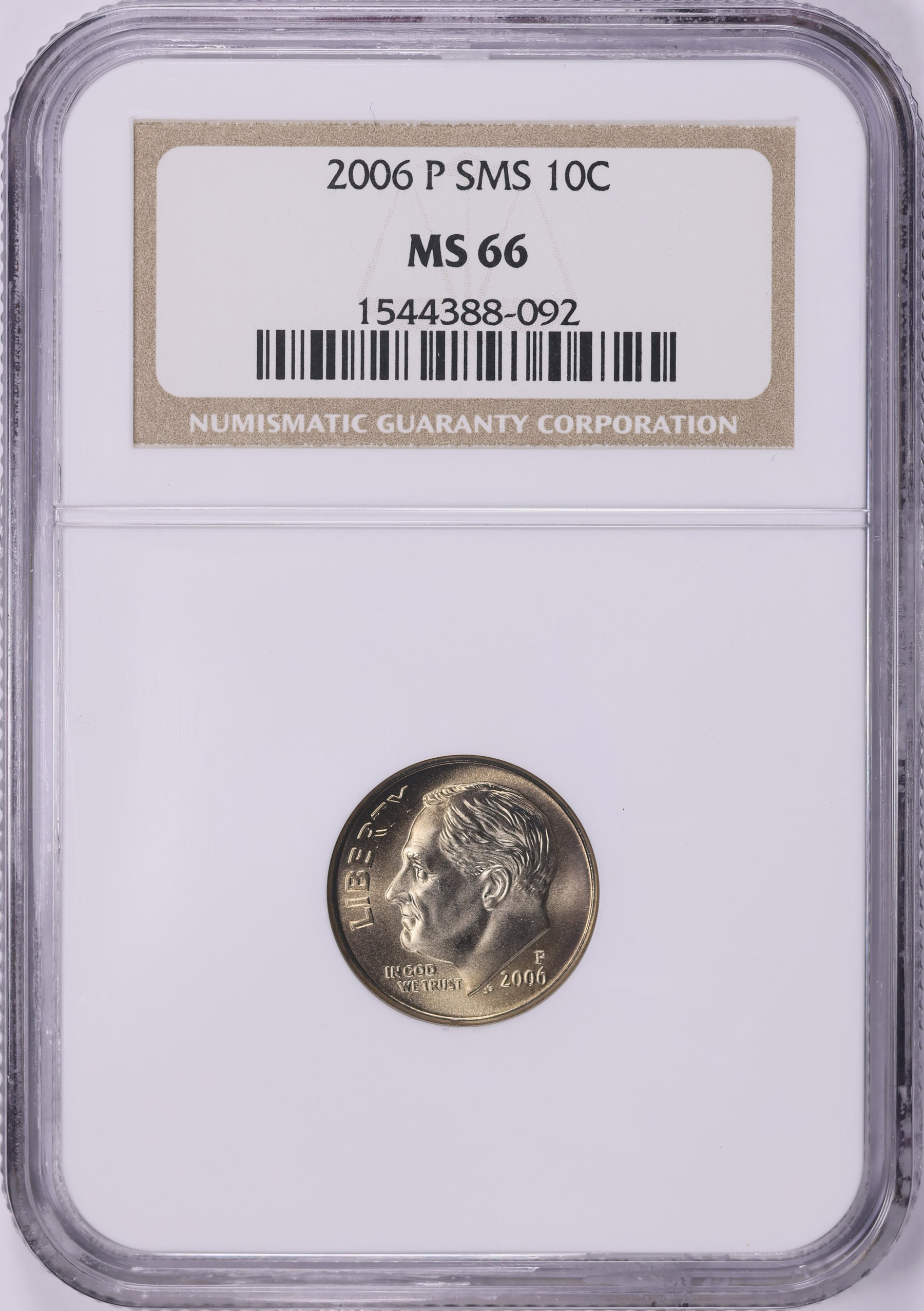 2006-P Roosevelt Dime SMS NGC MS-66 (Item 2013590