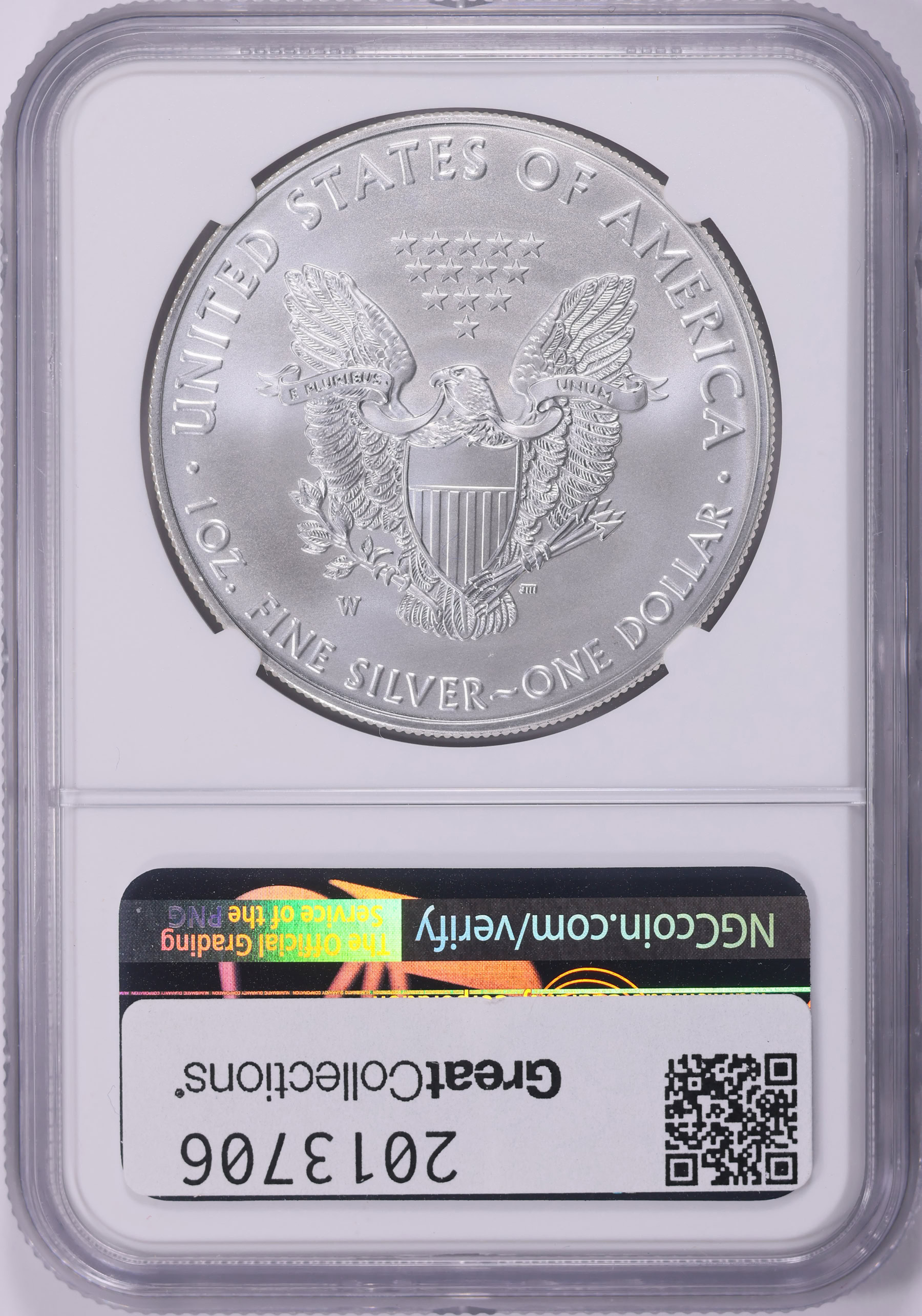 2020-W $1 Silver Eagle Burnished NGC MS-69 (Item 2013706