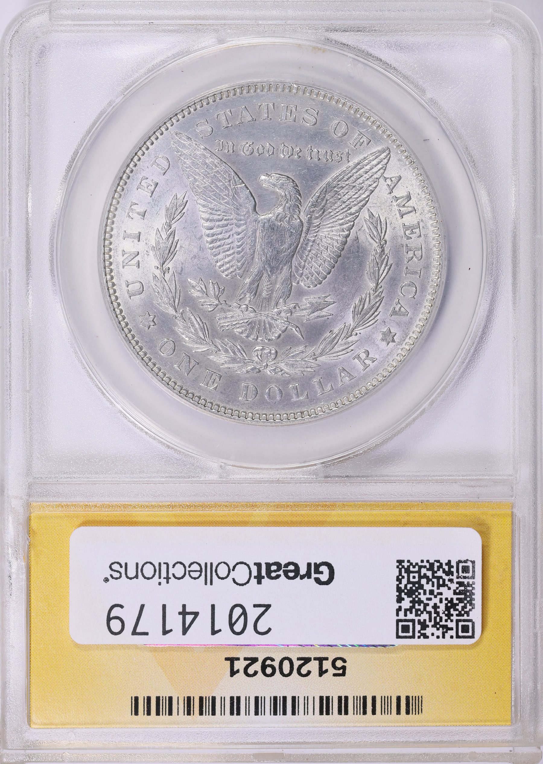 1878 7TF Morgan Silver Dollar Reverse of 1878 VAM-113 ANACS MS-60