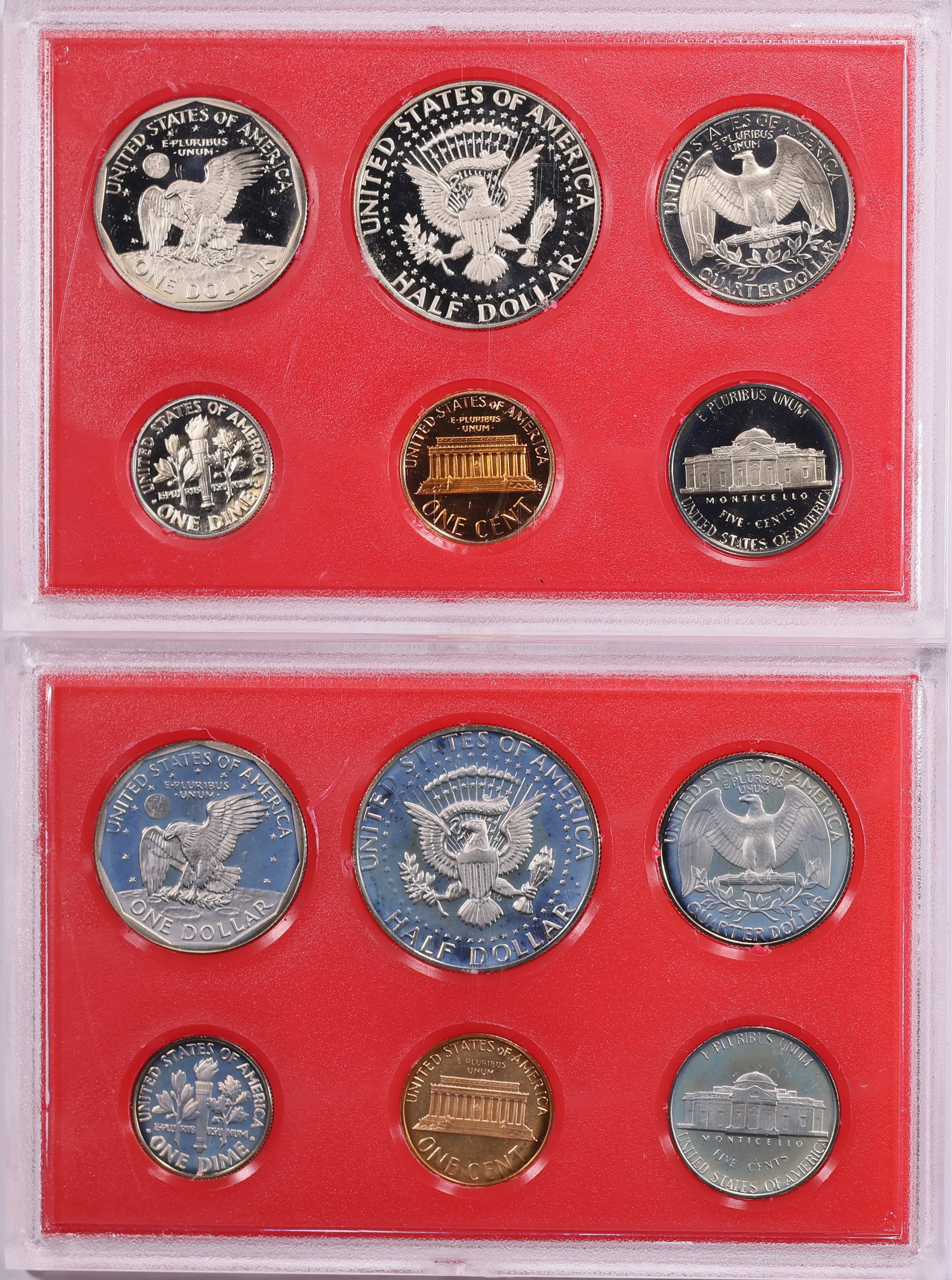 1981-S 1c-50c U.S. Mint Proof Sets Type I and II Uncertified in ...