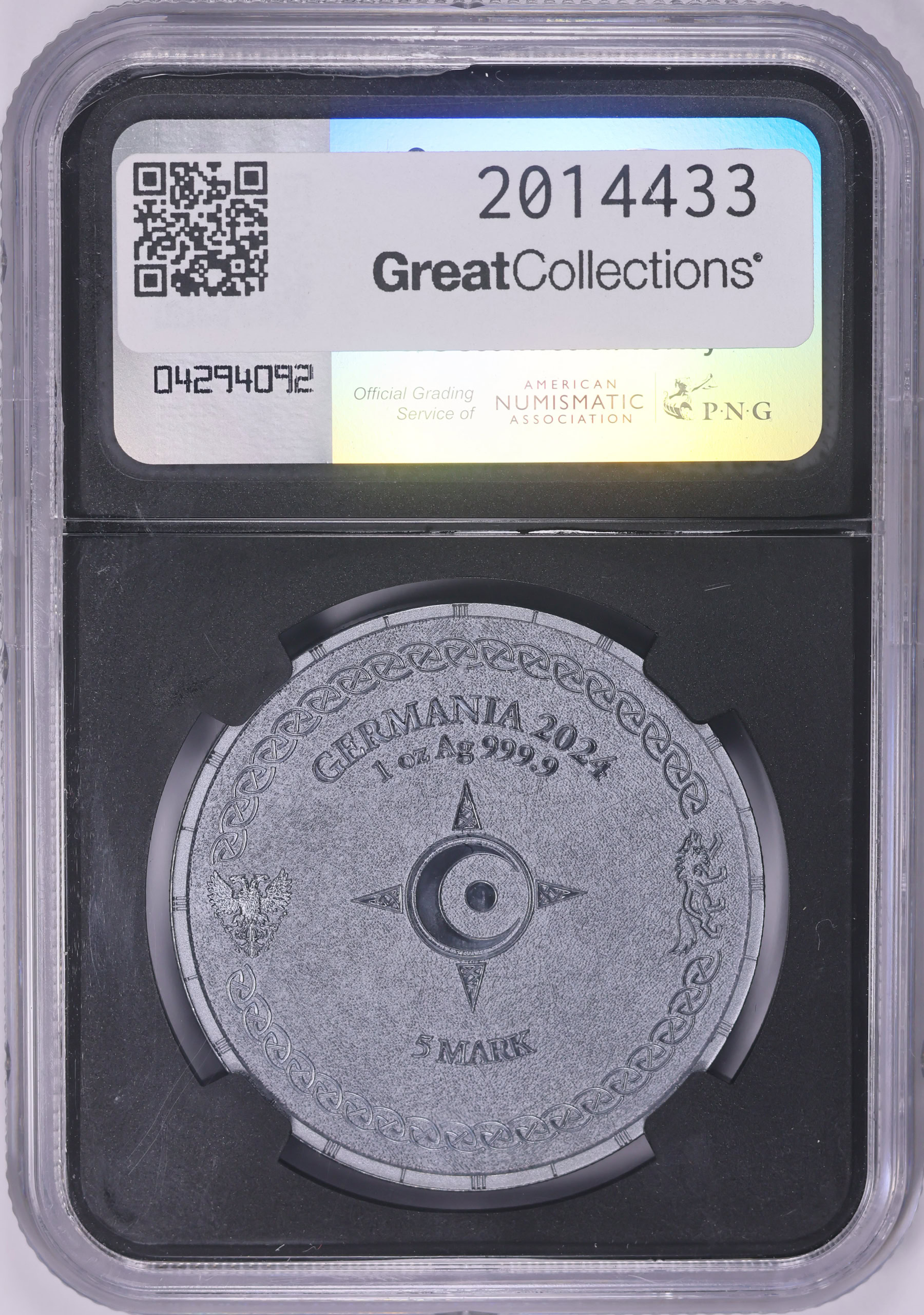 Germania 2024 Silver 5 Marks Ragnarok: Hati Fantasy Issue Black