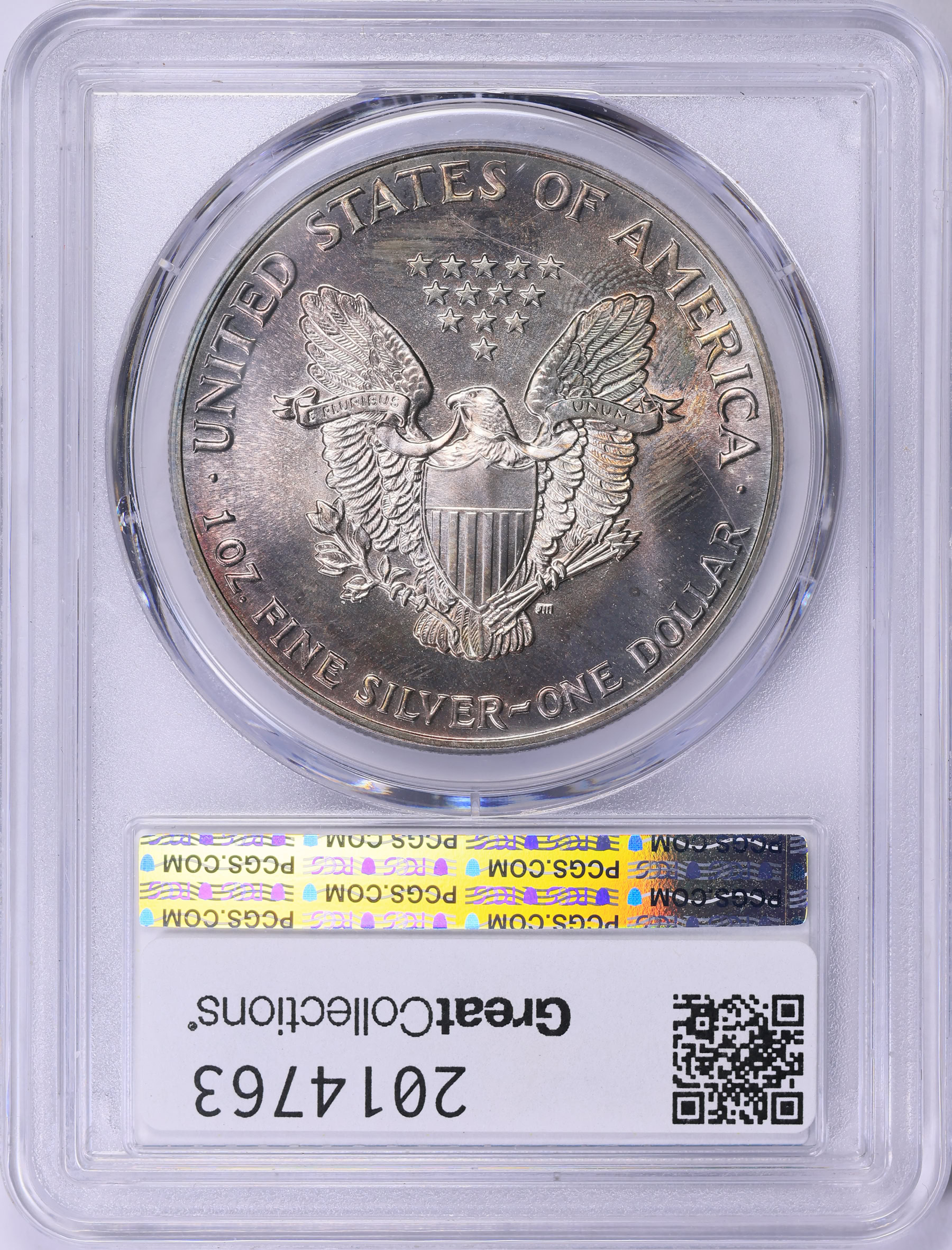 1988 $1 Silver Eagle PCGS MS-68 (Toned) (Item 2014763