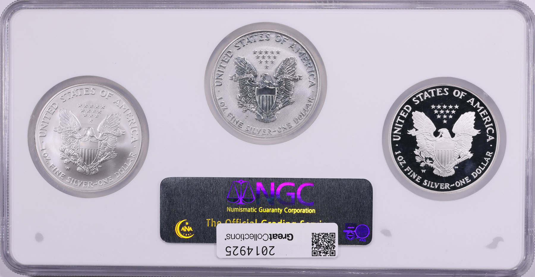 2006 20th Anniversary Set Silver Eagles Including Reverse Proof