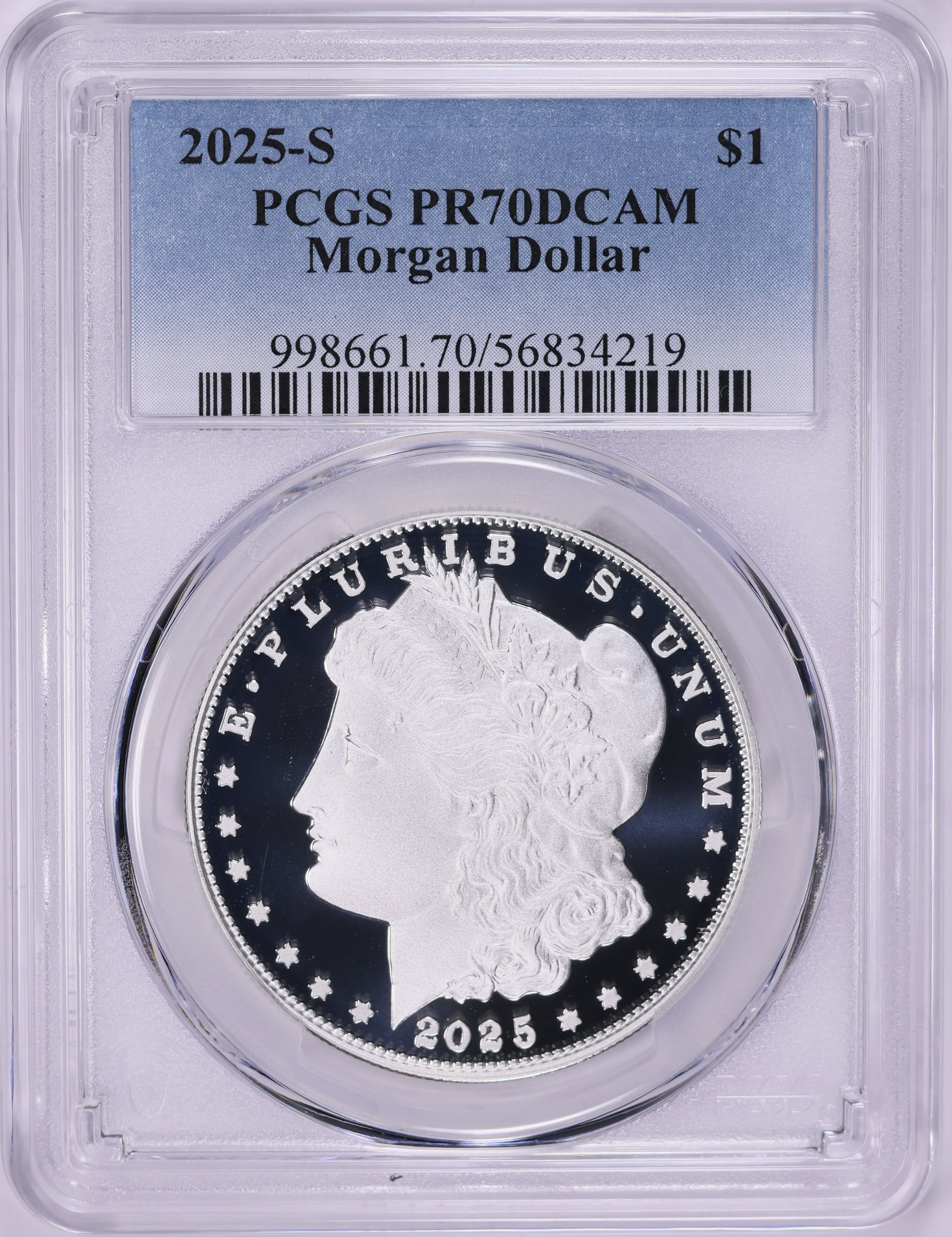 2025-S Morgan Silver Dollar PCGS Proof-70 DCAM | PCGS Cert