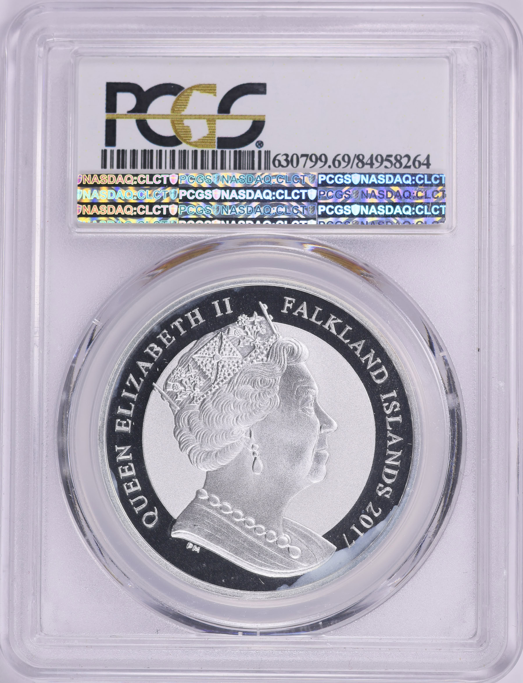 Falkland Islands 2017-P Silver Crown Britannia Rules the Waves