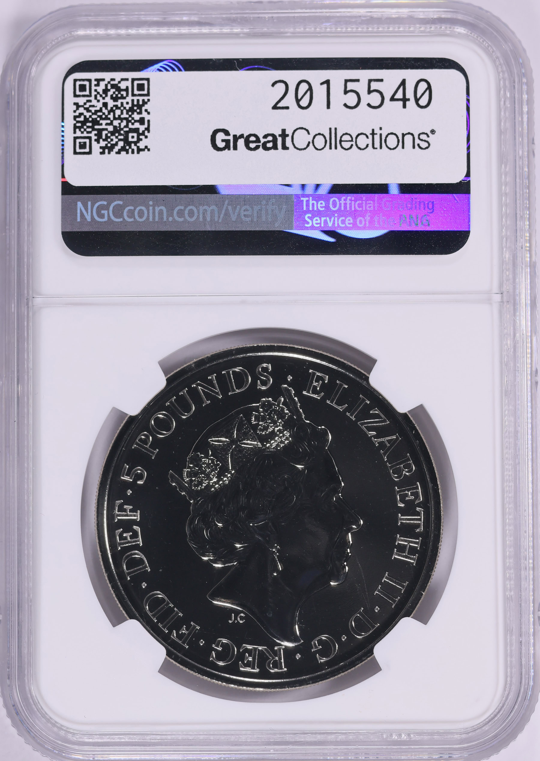 Great Britain 2021 £5 The Queen's Beasts Completer Coin KM-2033