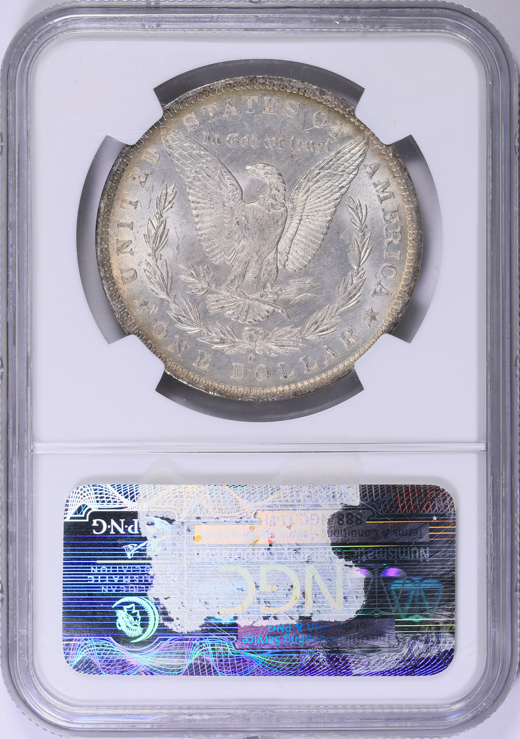 1883-O Morgan Silver Dollar NGC MS-64 (CAC Green) (Toned) (Item