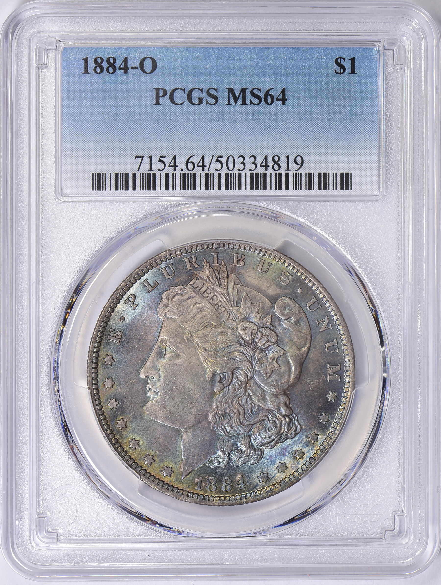 1884-O Morgan Silver Dollar PCGS MS-64 (Toned) (Item 2015860