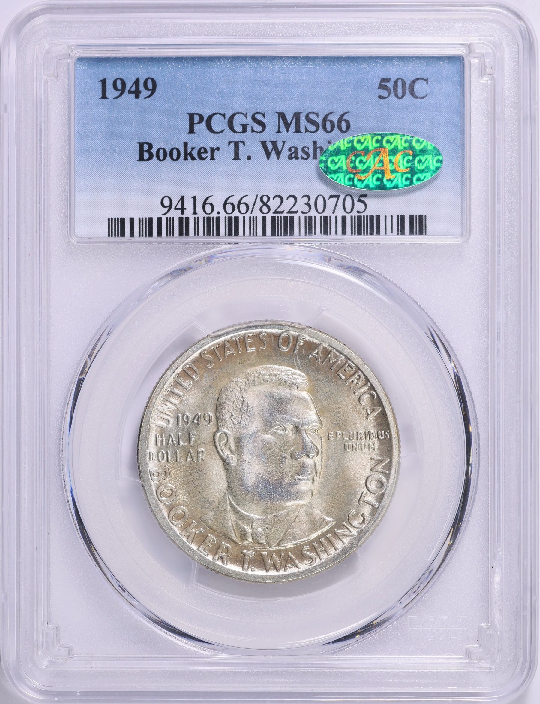 1949 Booker T. Washington Memorial Half Dollar PCGS MS-66 (CAC