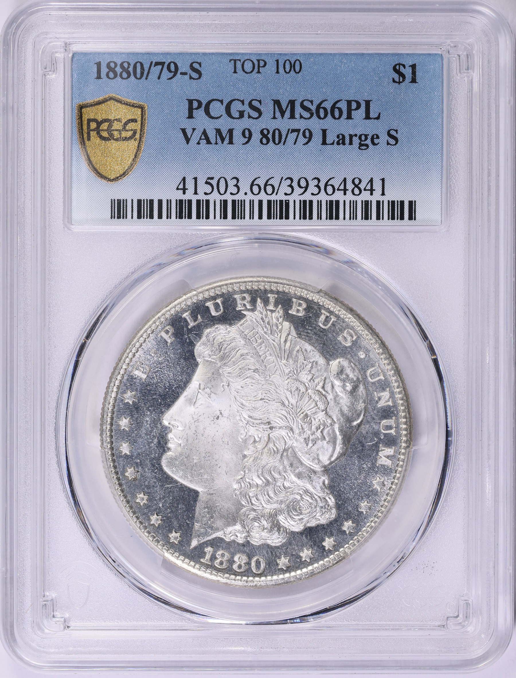 1880/79-S Morgan Silver Dollar 80/79 Large S VAM-9 *Top 100* PCGS