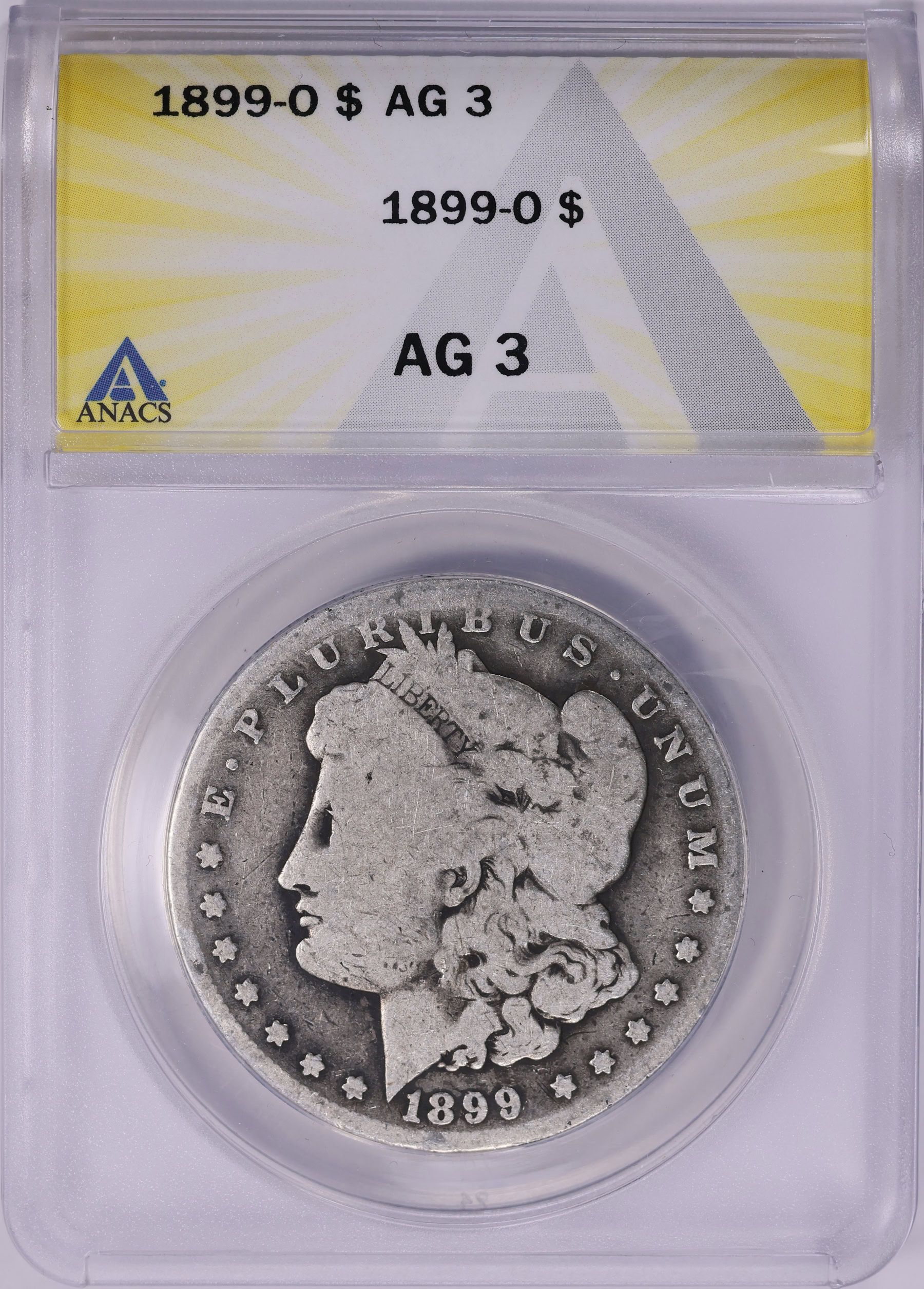 1899-O Morgan Silver Dollar ANACS AG-03 (Item 2016145) | GreatCollections  Coin Auctions