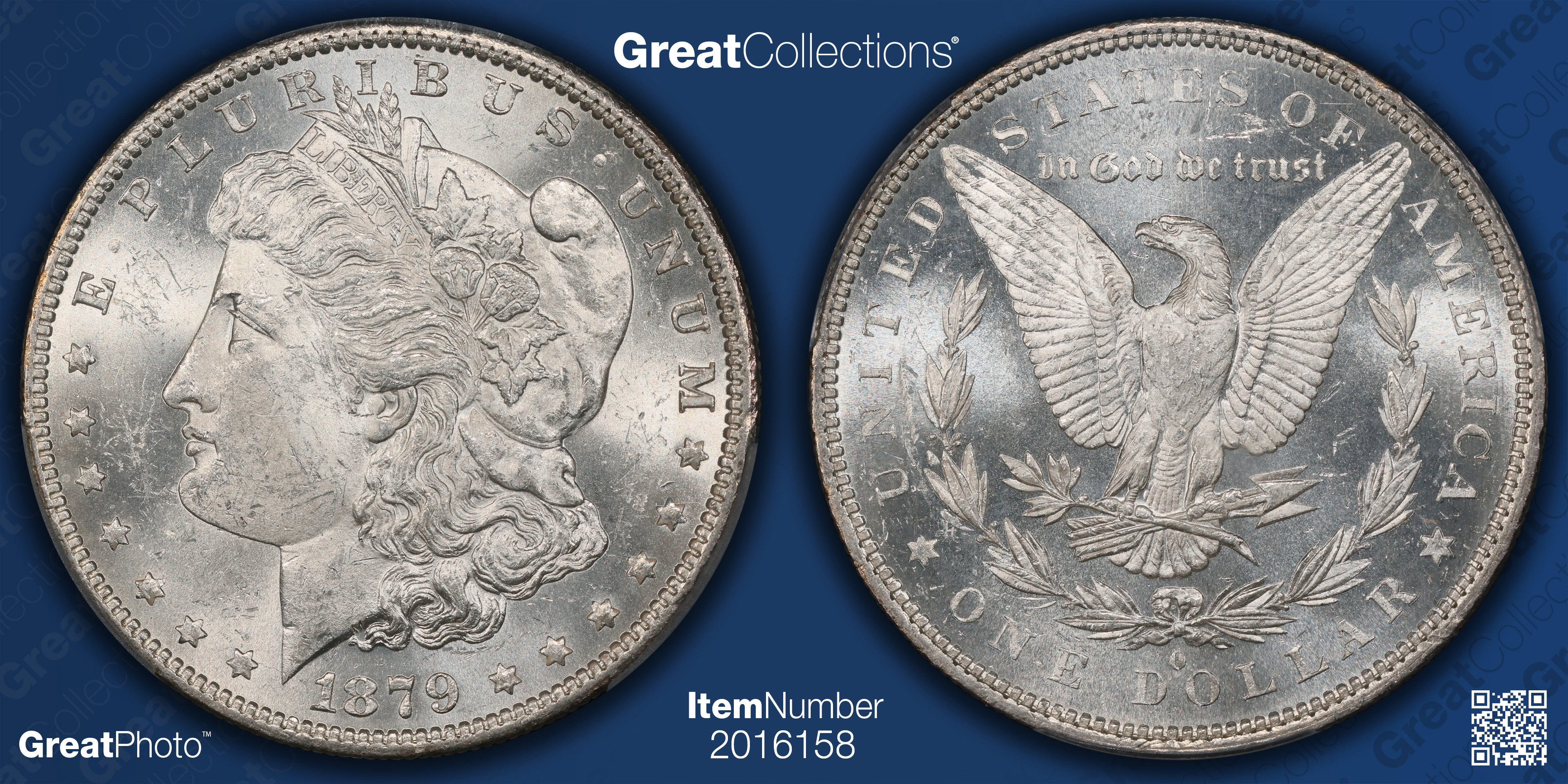 1879-O Morgan Silver Dollar PCGS MS-62 (Item 2016158