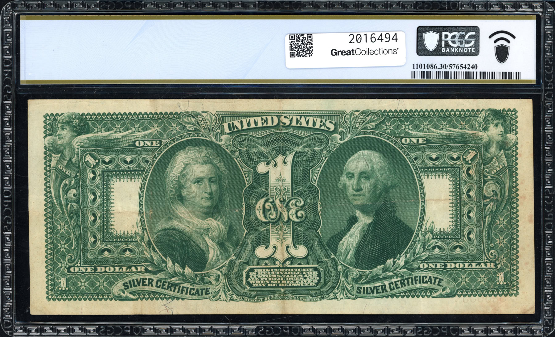 Fr. 224 1896 $1 Silver Certificate Note Tillman / Morgan PCGS