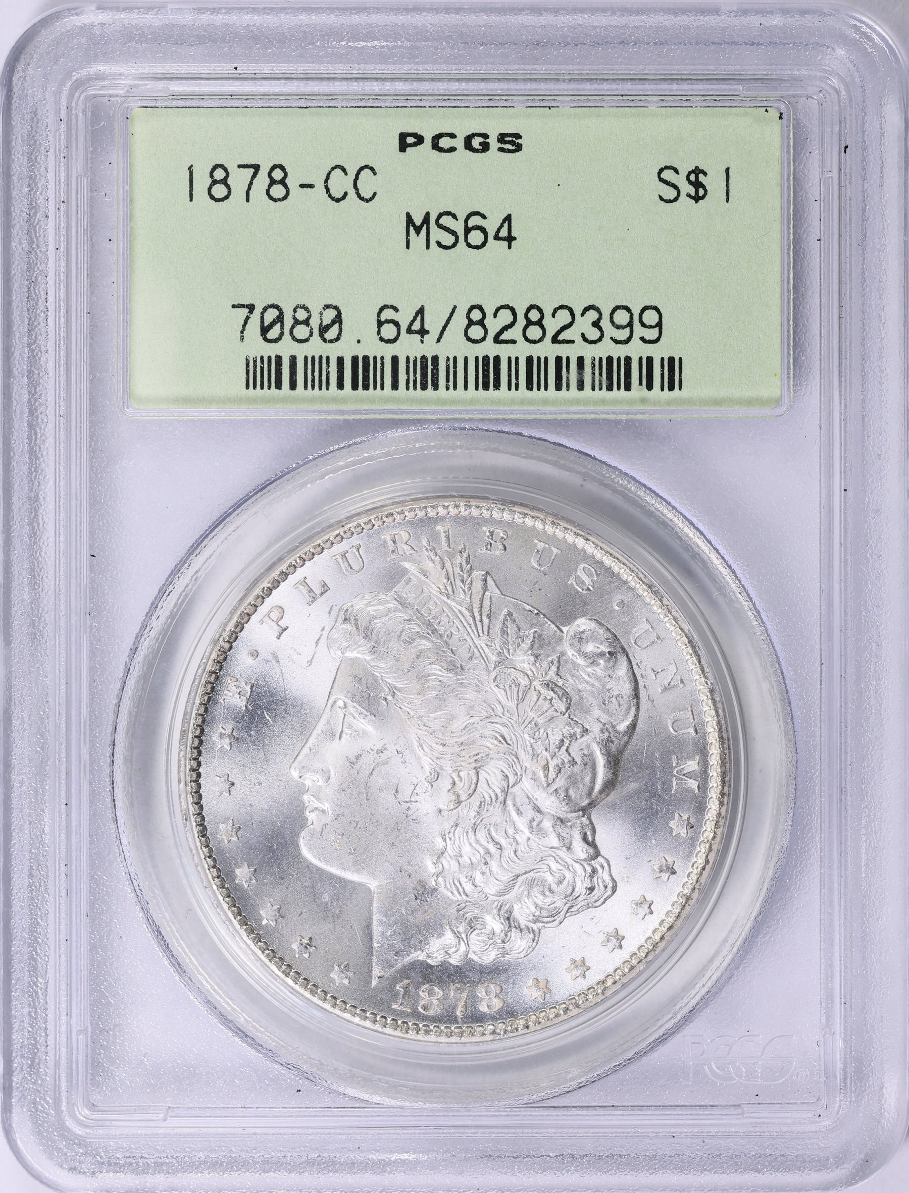 1878-CC Morgan Silver Dollar PCGS MS-64 OGH (Item 2016506
