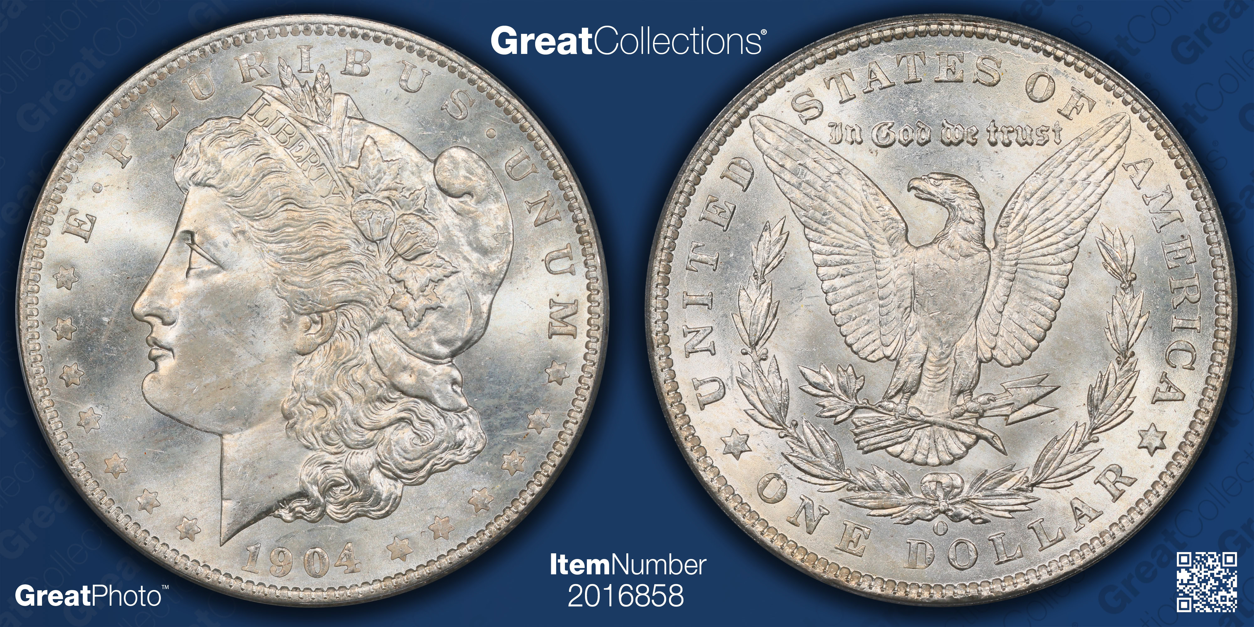 1904-O Morgan Silver Dollar PCGS MS-65 (Item 2016858