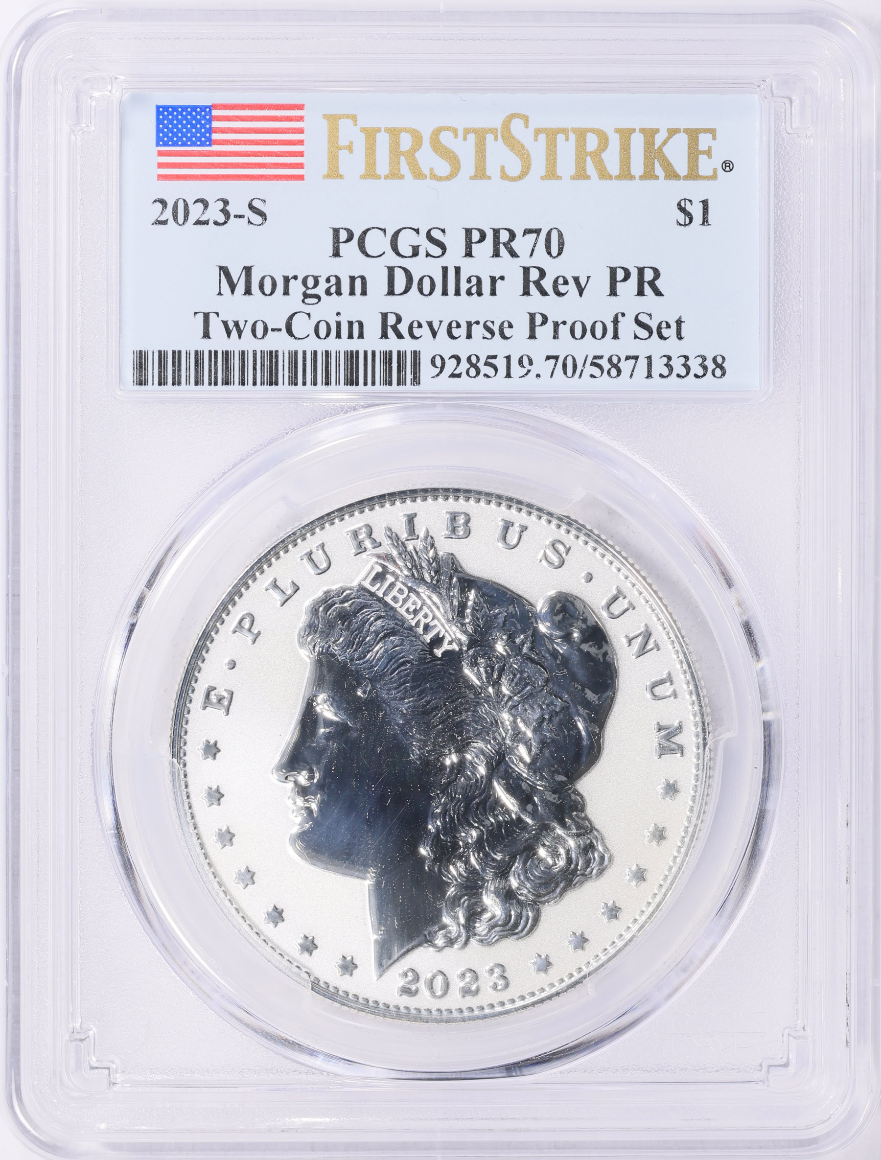 2023-S Morgan Silver Dollar Reverse Proof First Strike (From the