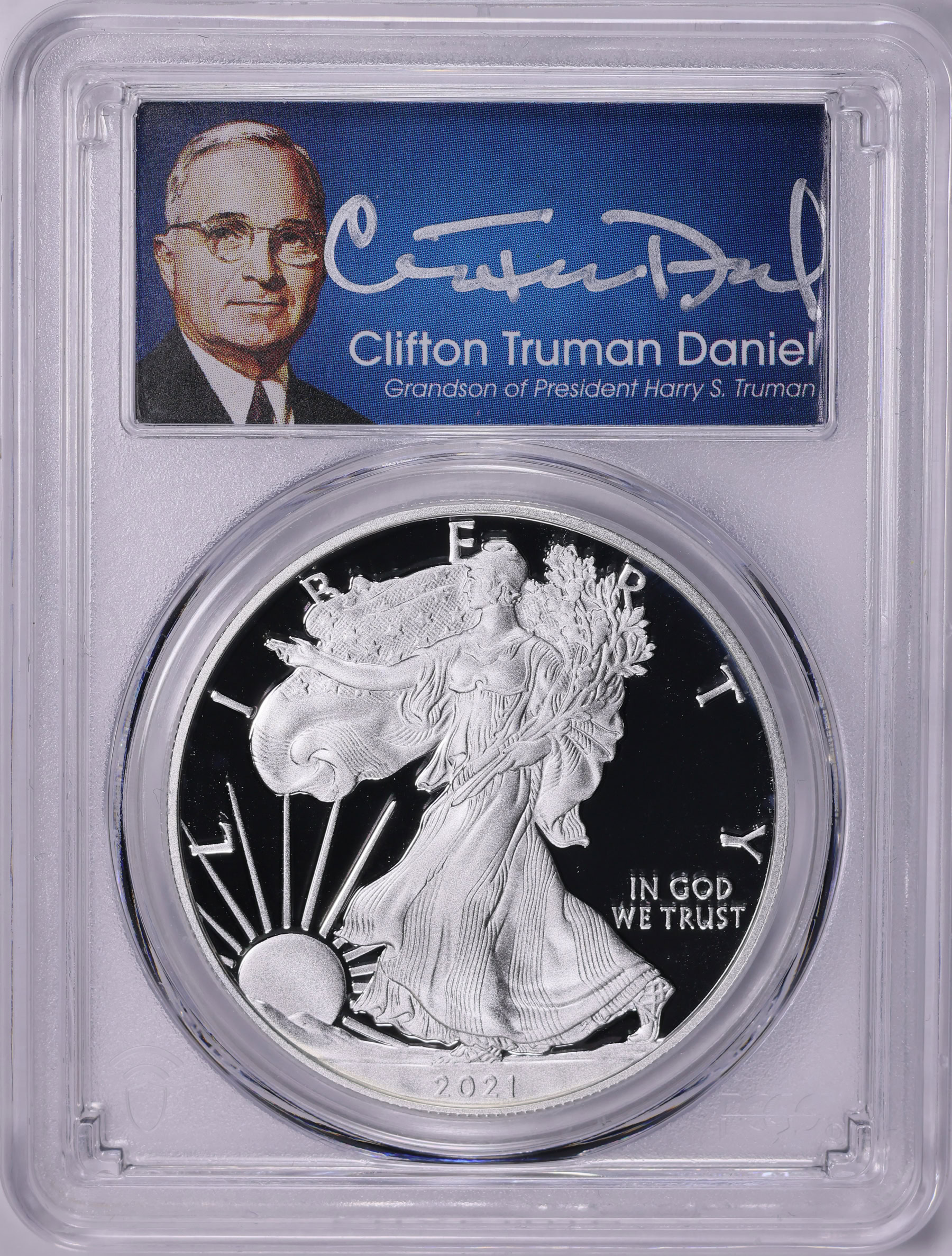 2021-W $1 Silver Eagle Type 1 Advanced Release PCGS Proof-70 DCAM