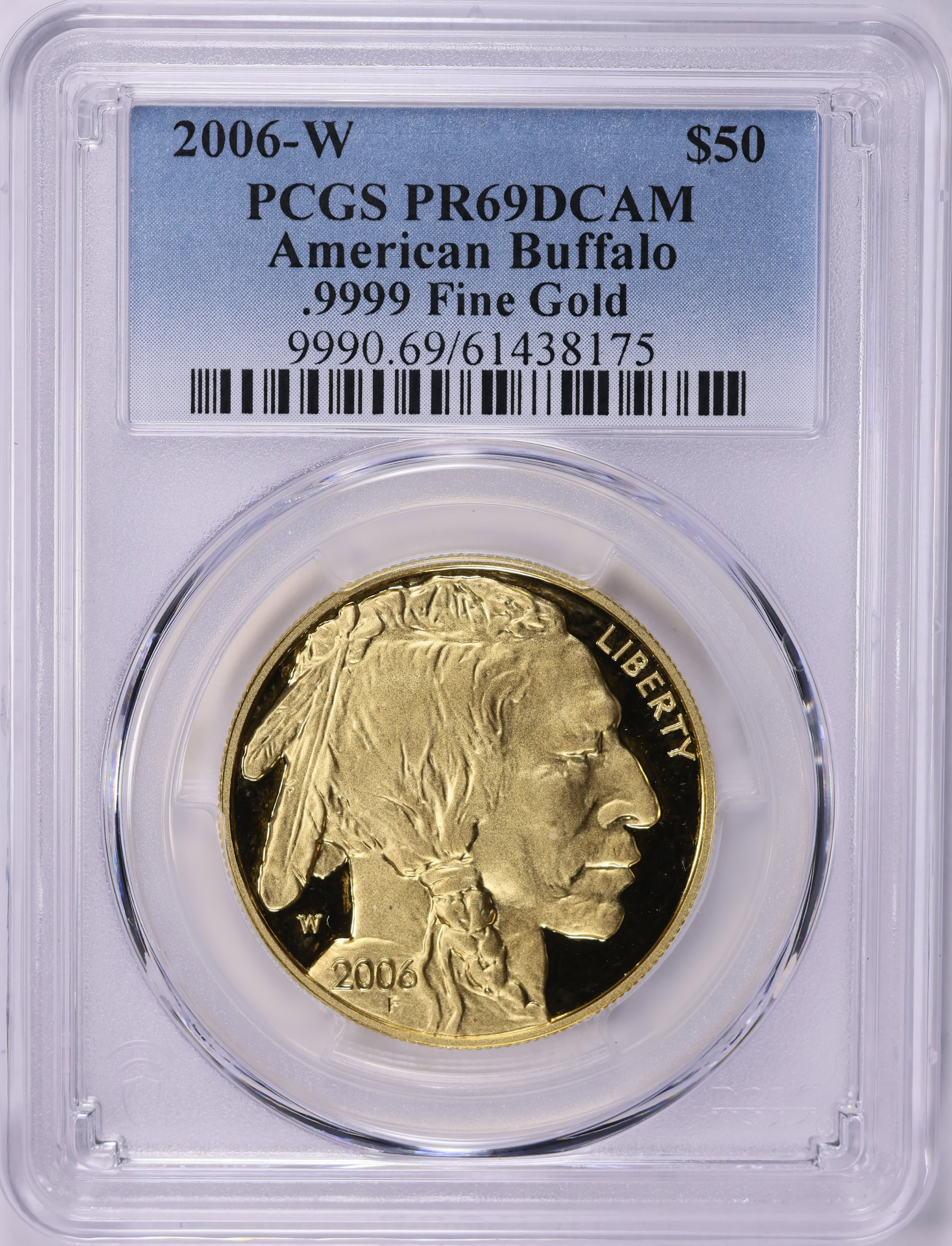 2006-W $50 One-Ounce Gold American Buffalo PCGS Proof-69 DCAM