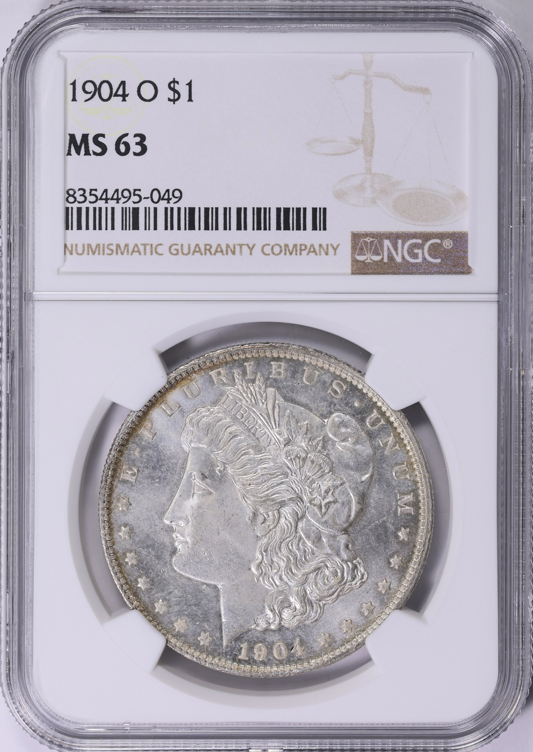 1904-O Morgan Silver Dollar MS63 銀貨116 1904-O Morgan Silver Dollar MS63 銀貨116