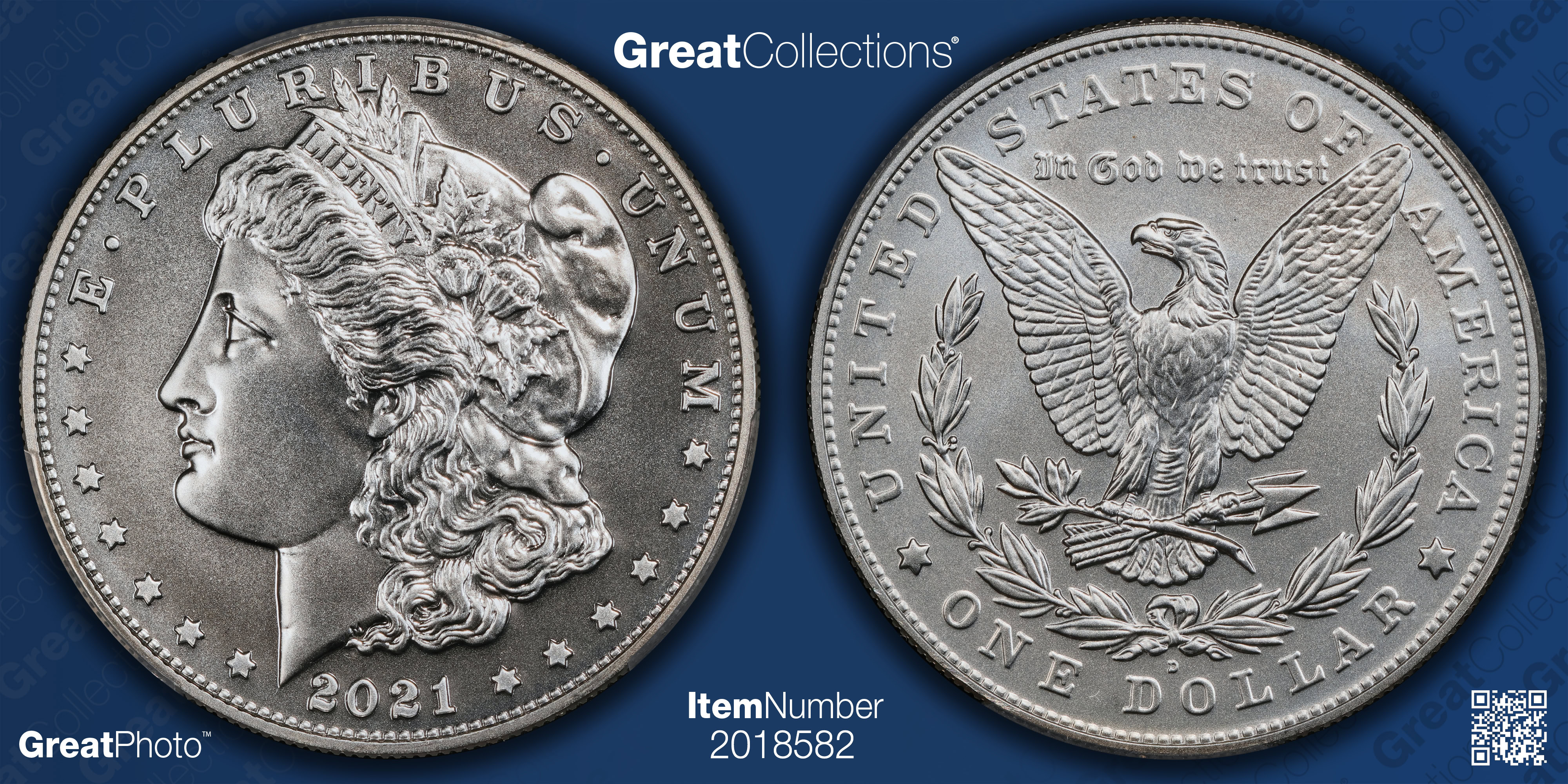 2021-D Morgan Silver Dollar 100th Anniversary PCGS MS-70 (Ultra