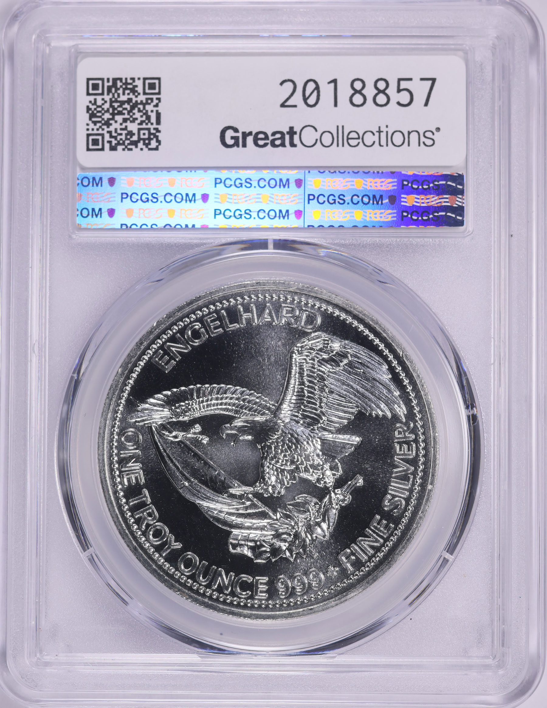 【手渡し限定】AMERICAN EAGLE18インチ 1984 Silver 1oz American Prospector Engelhard Round Eagle Reverse