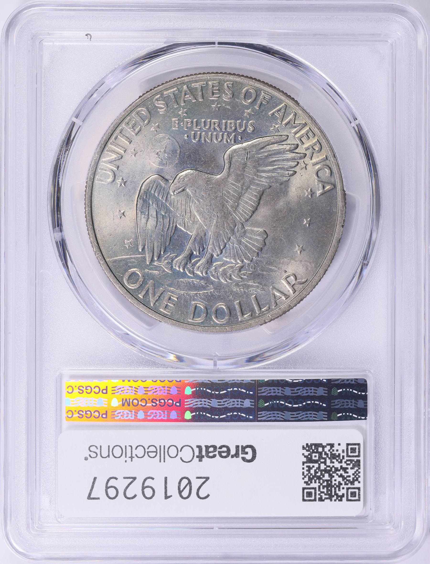 1972 Eisenhower Dollar Type 1 PCGS MS-64 (Toned) (Item 2019297 