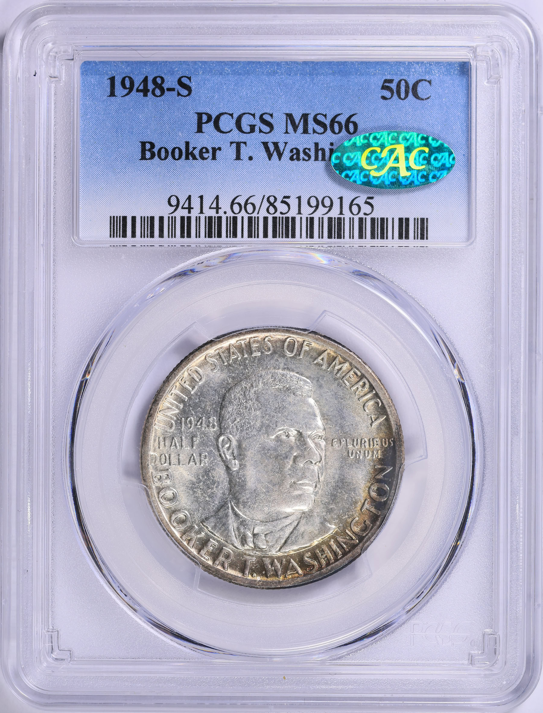 1948-S Booker T. Washington Memorial Half Dollar PCGS MS-66 (CAC