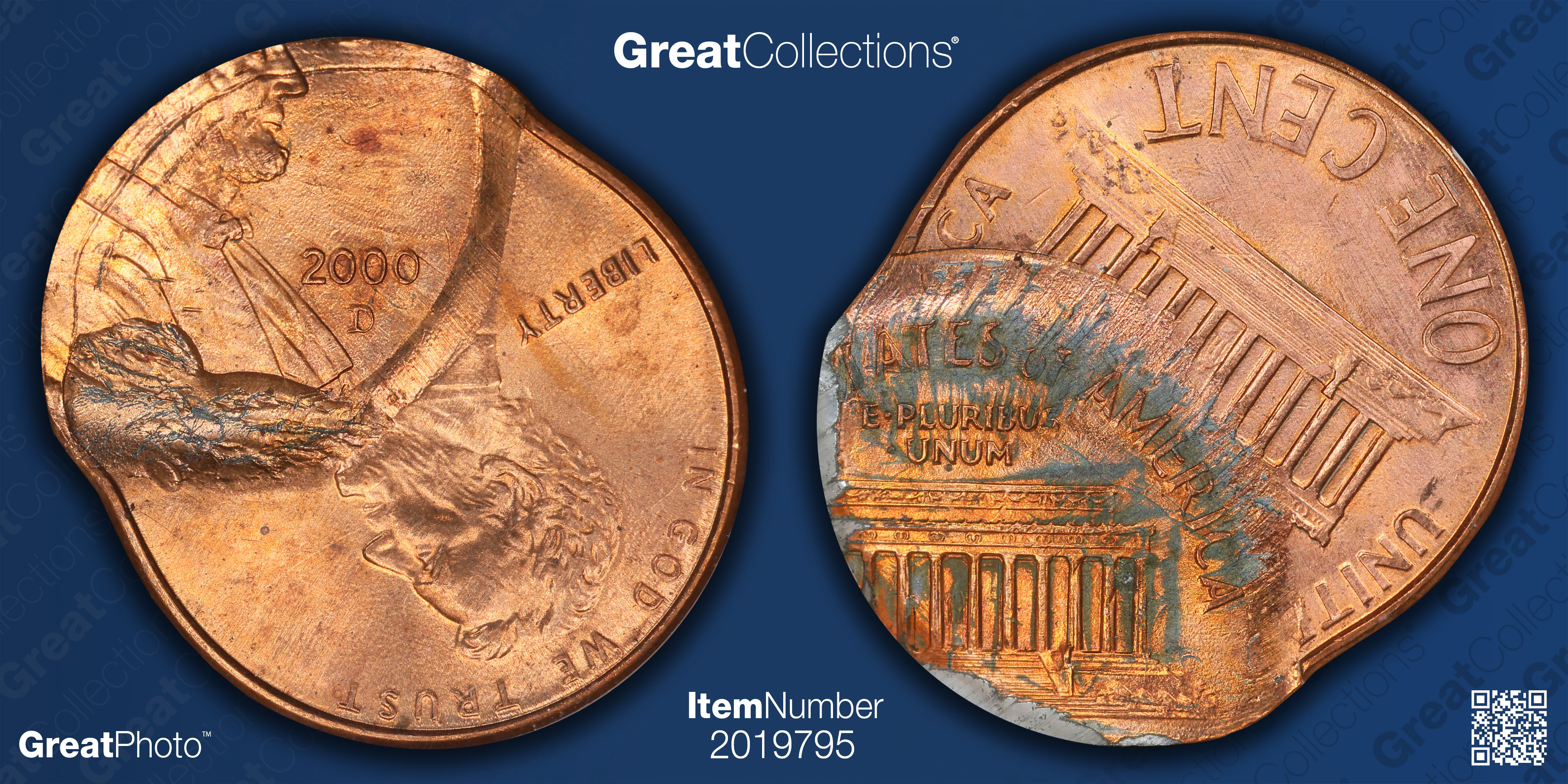 1994 ANACS MS63 ダブルストラック ダブルデイト リンカーン セントミント エラー 2 つの日付 ARTFX J