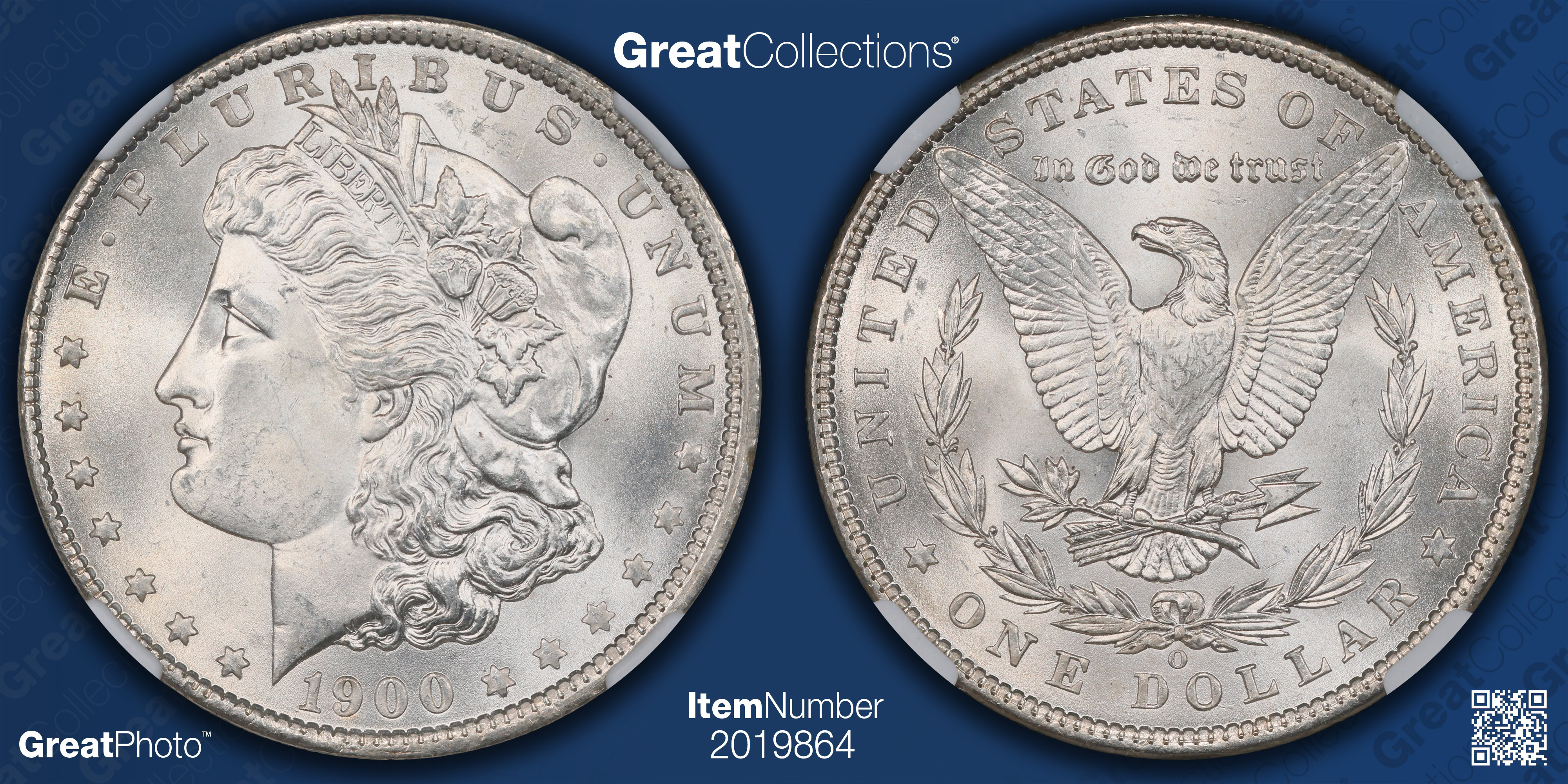 1900-O Morgan Silver Dollar NGC MS-65 (CAC Green) (Item 2019864