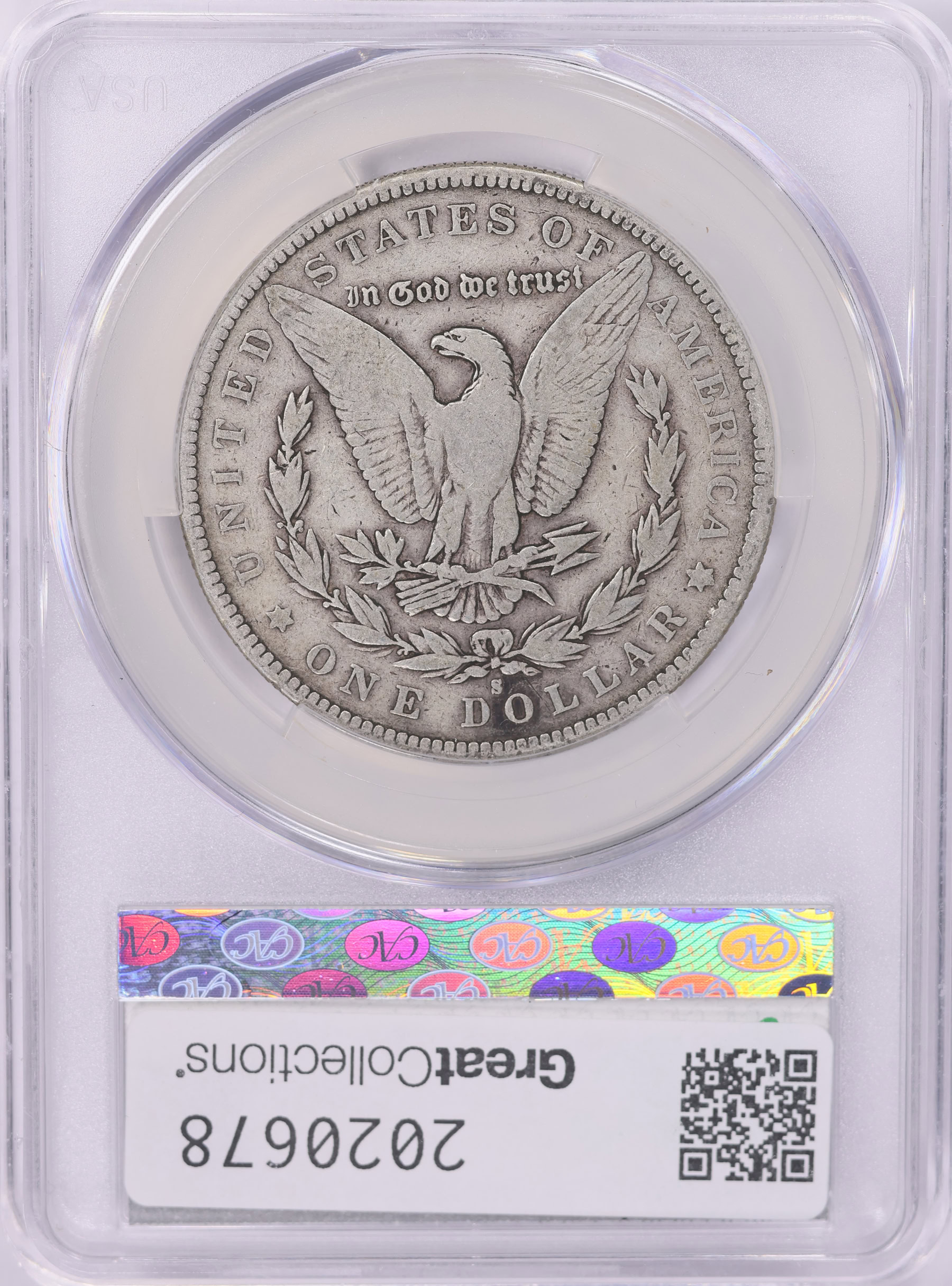 1892-S Morgan Silver Dollar CACG F-12 (Item 2020678