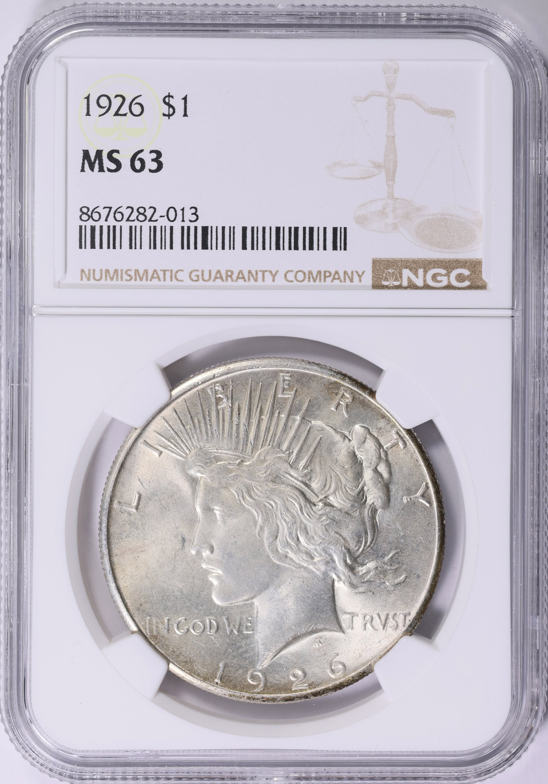1926 Peace Silver Dollar NGC MS-63 (Item 2020756