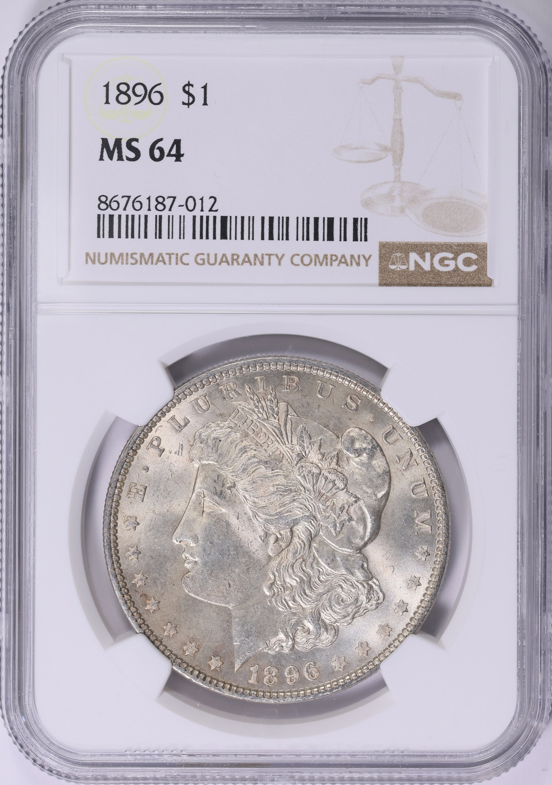 1896 Morgan Silver Dollar NGC MS-64 (Item 2020786