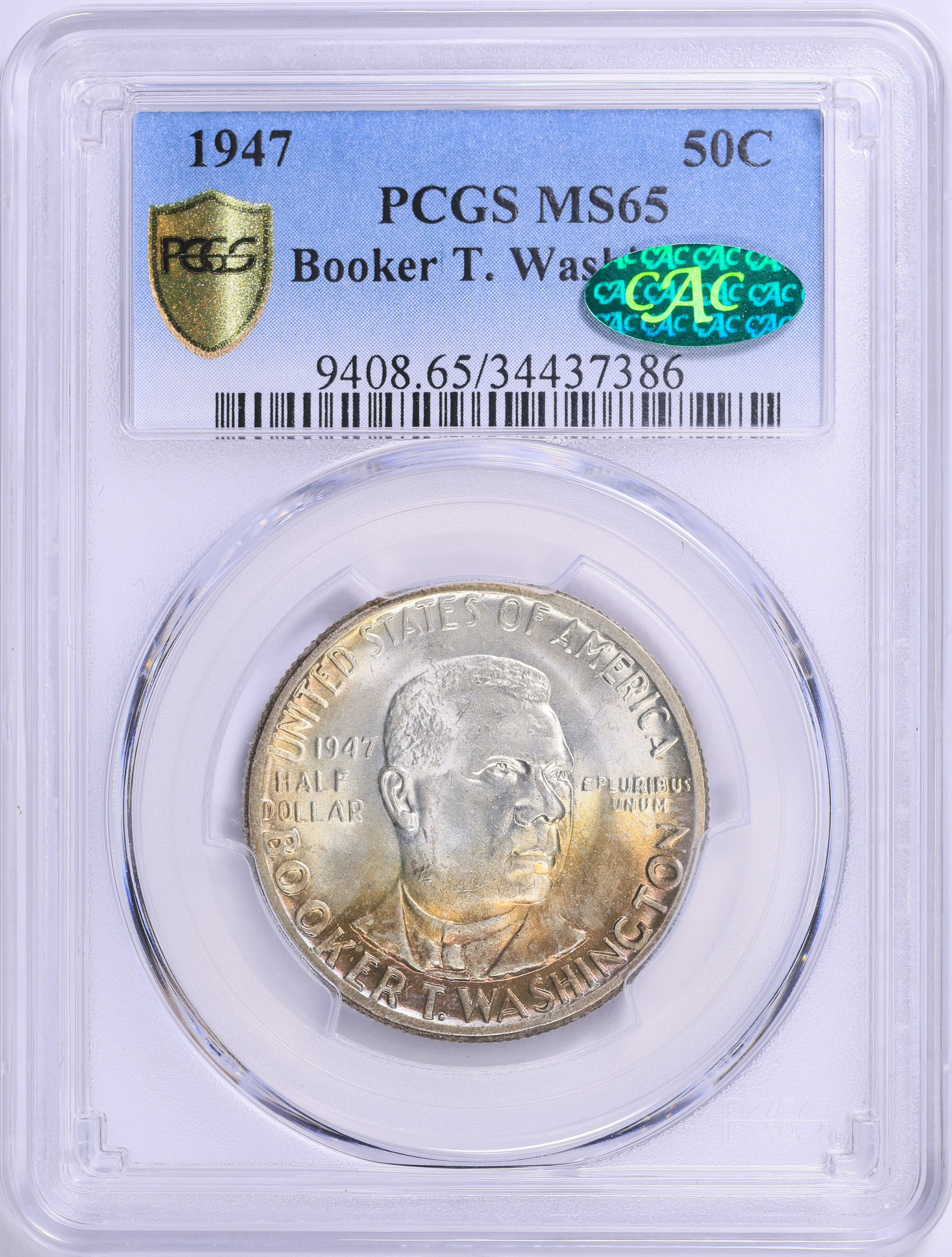 1947 Booker T. Washington Memorial Half Dollar PCGS MS-65 (CAC