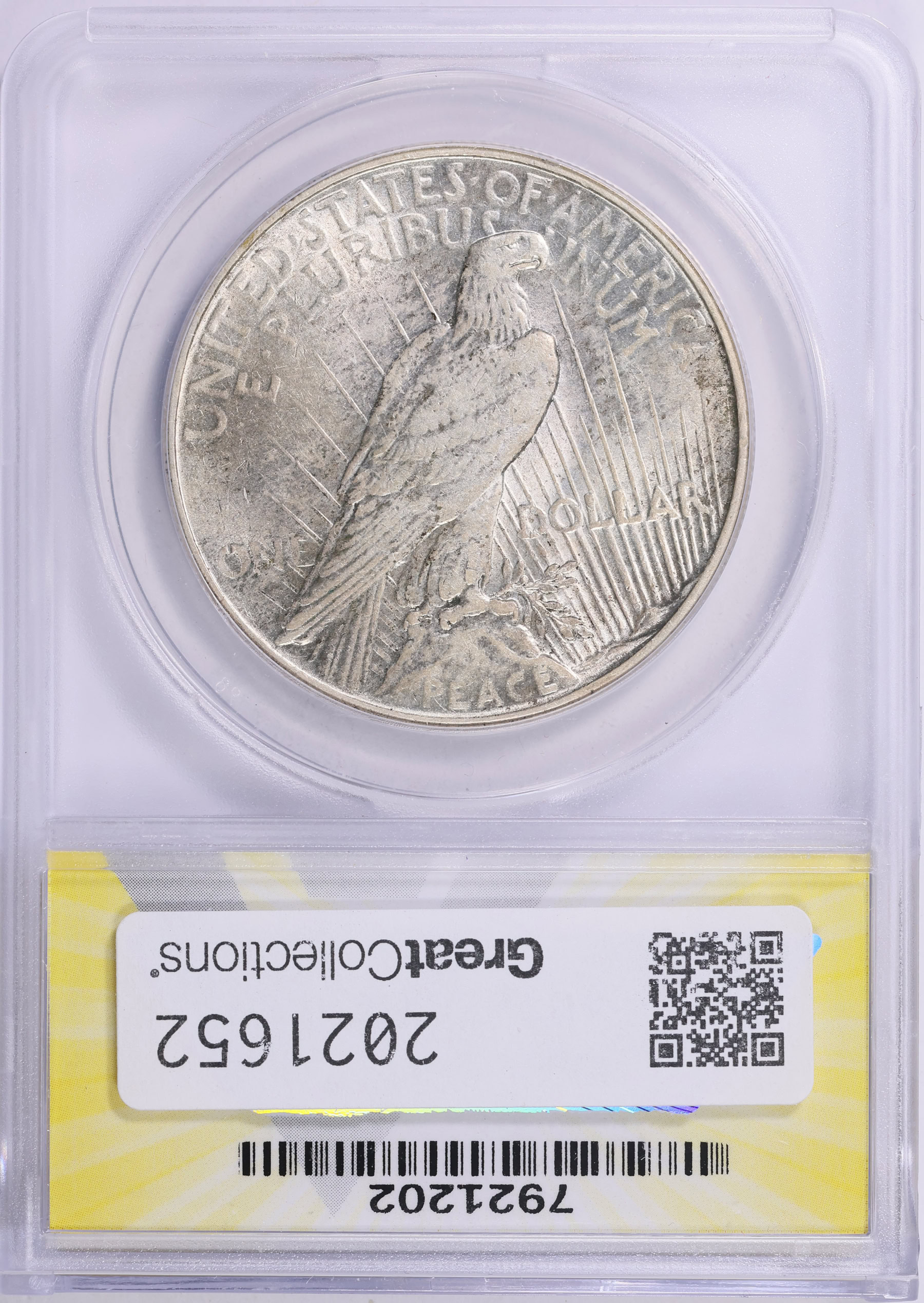 1934 Peace Silver Dollar ANACS AU-50 (Item 2021652