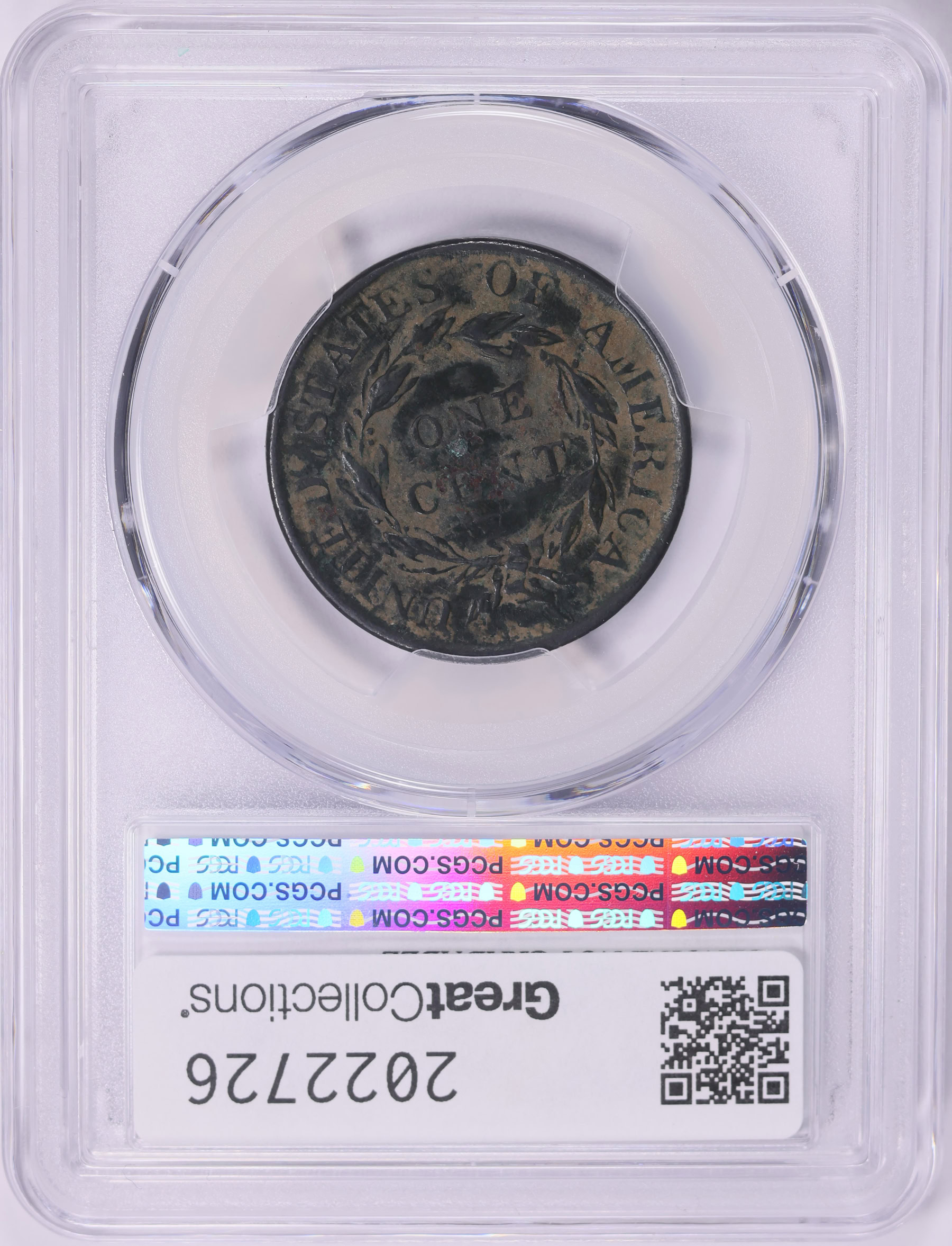 1818 Matron Cent PCGS Genuine XF Details (Item 2022726